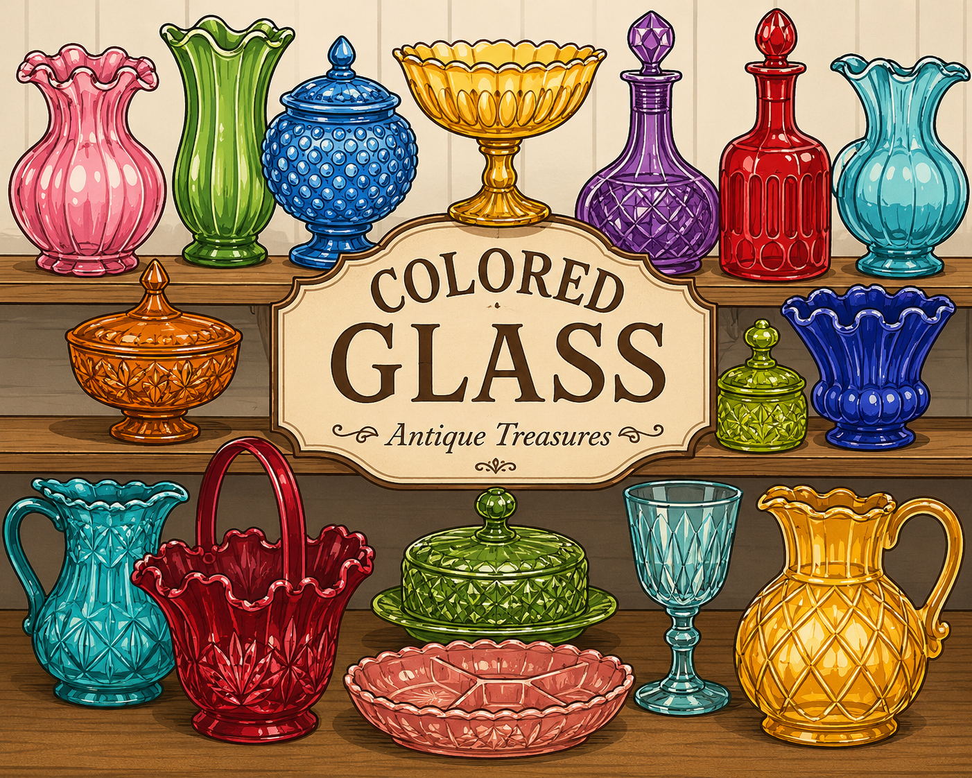 Colored Glass-ware