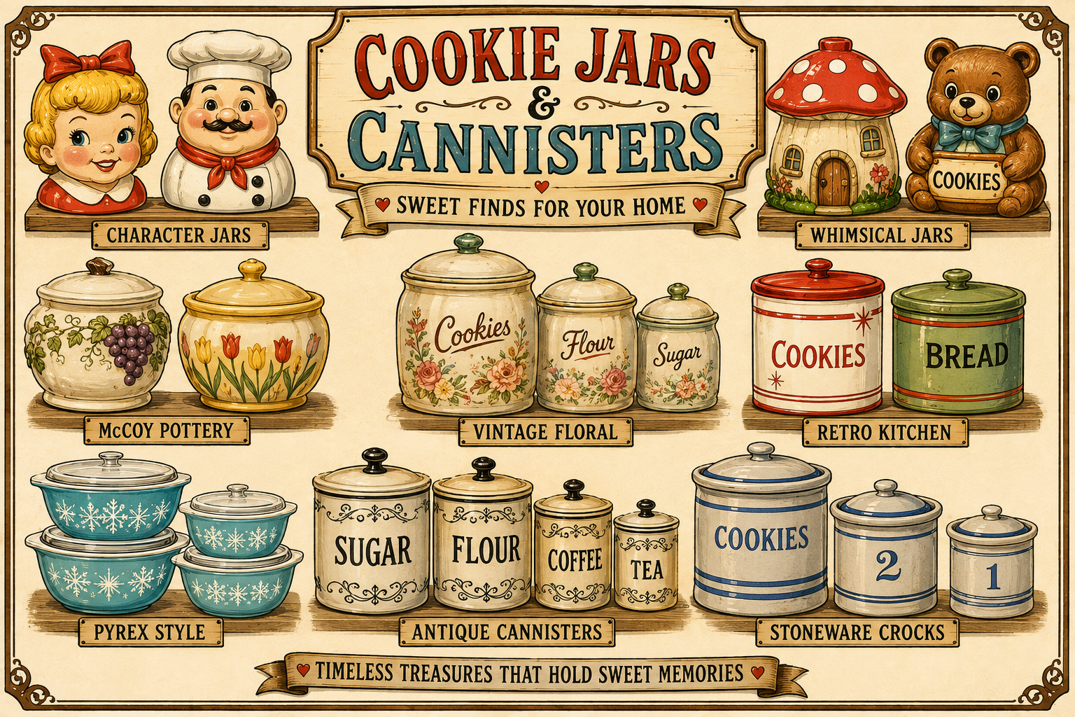 Cookie Jars & Cannisters
