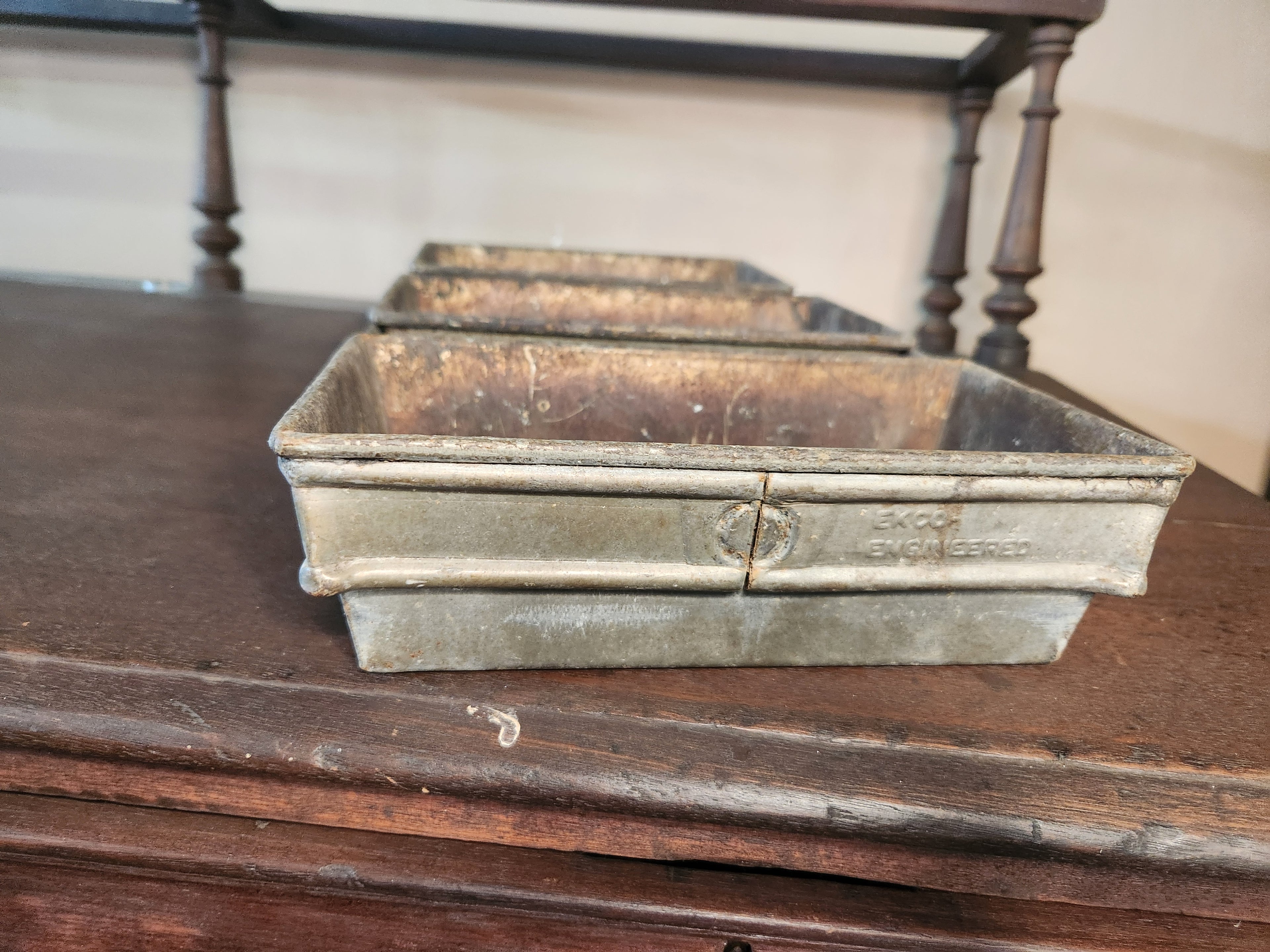 Vintage EKCO Industrial Commercial Bread Pan Set