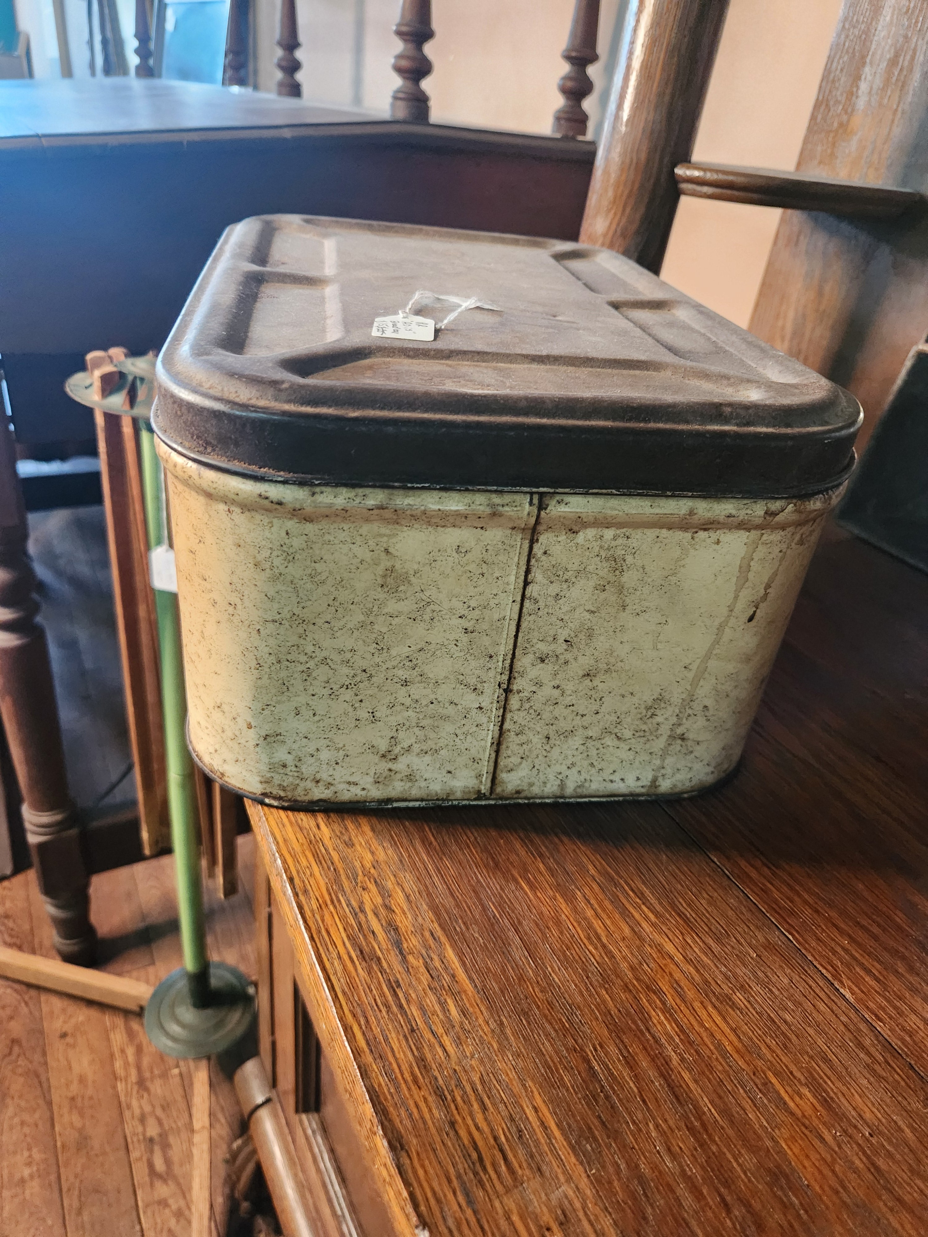 Vintage Metal Bread Box