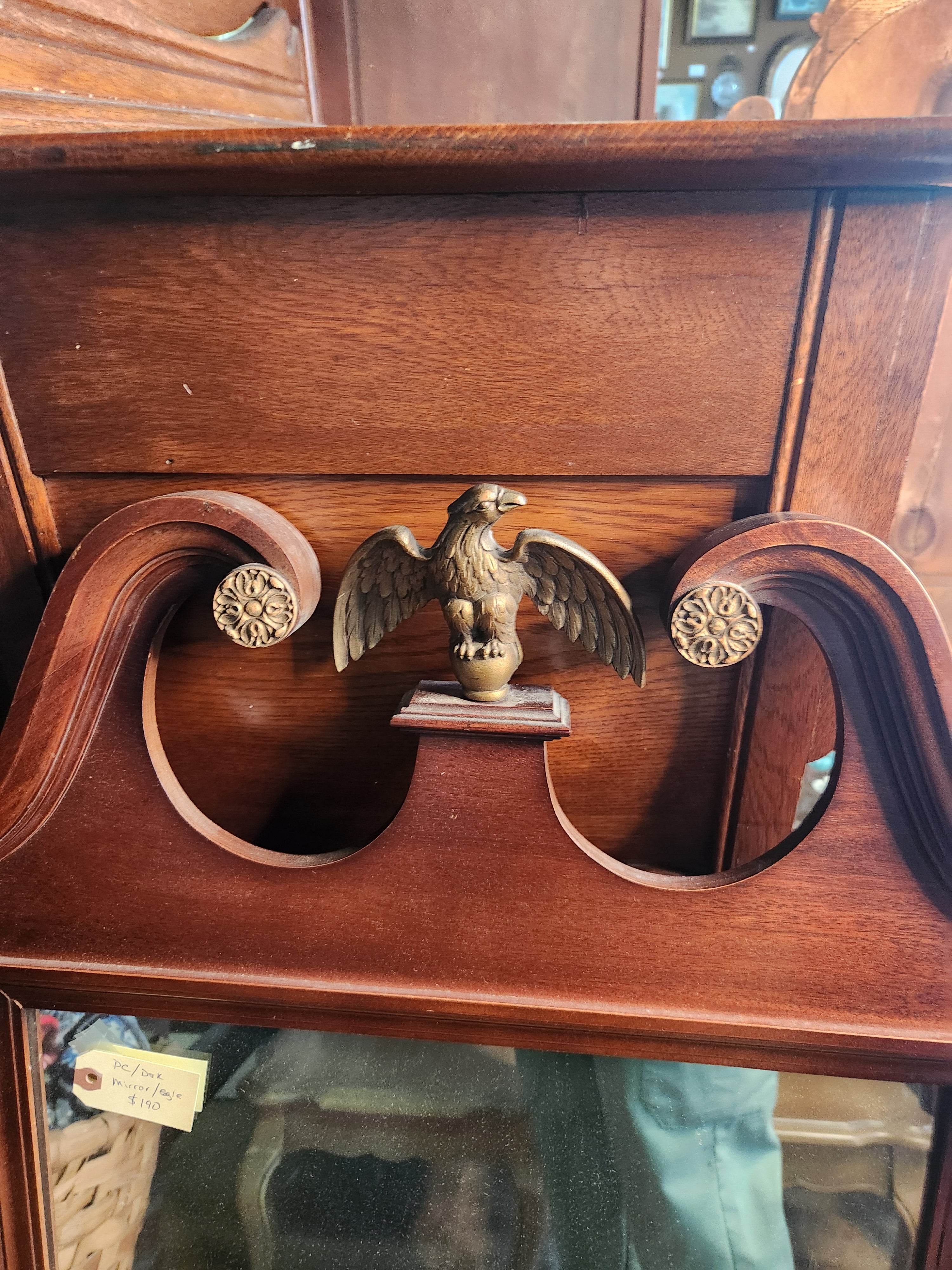Vintage Ethan Allen Georgian Court Chippendale Style Wall Mirror