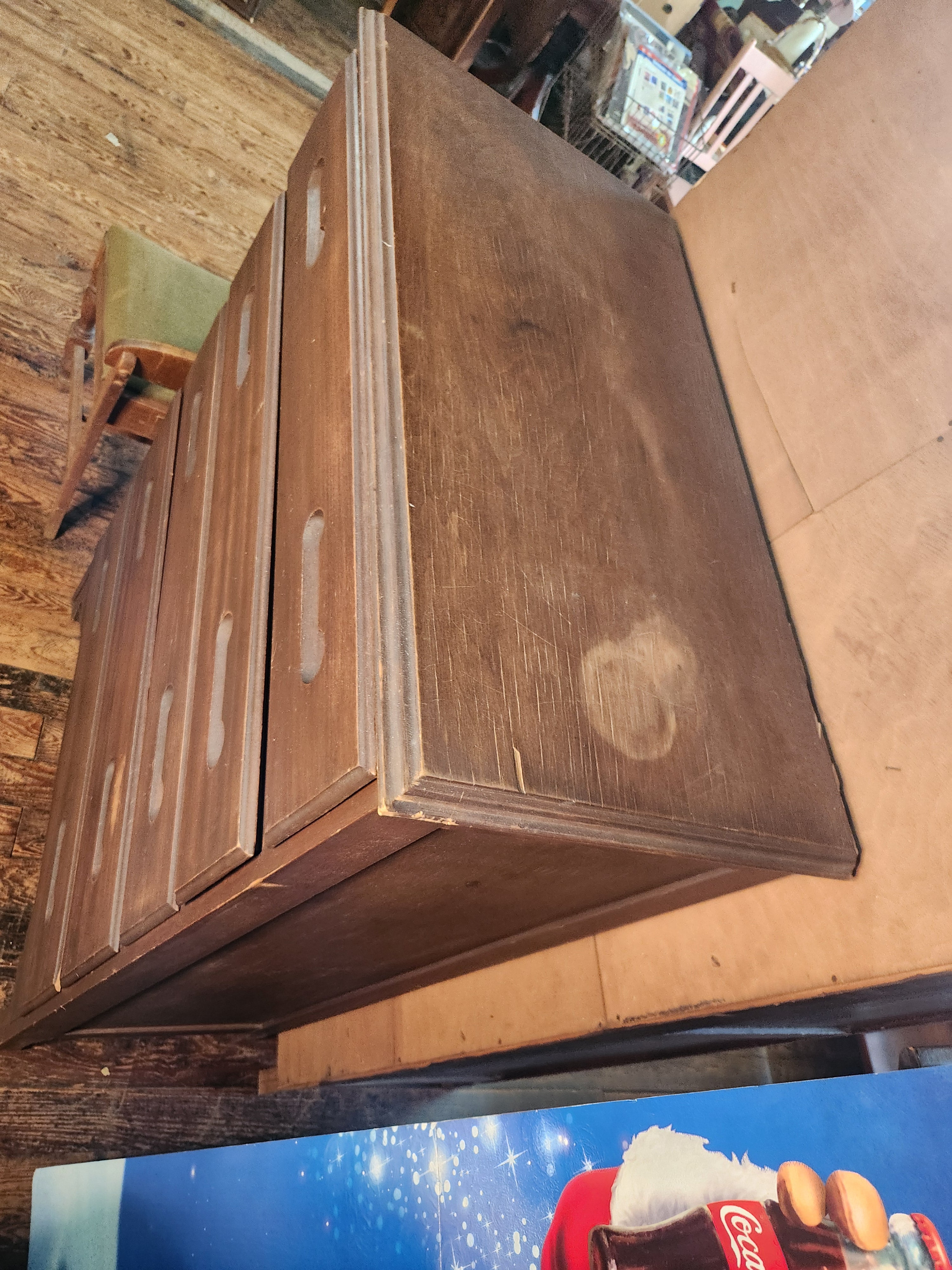 Solid Wood Chest of Drawers Cut-Out Handle Pulls