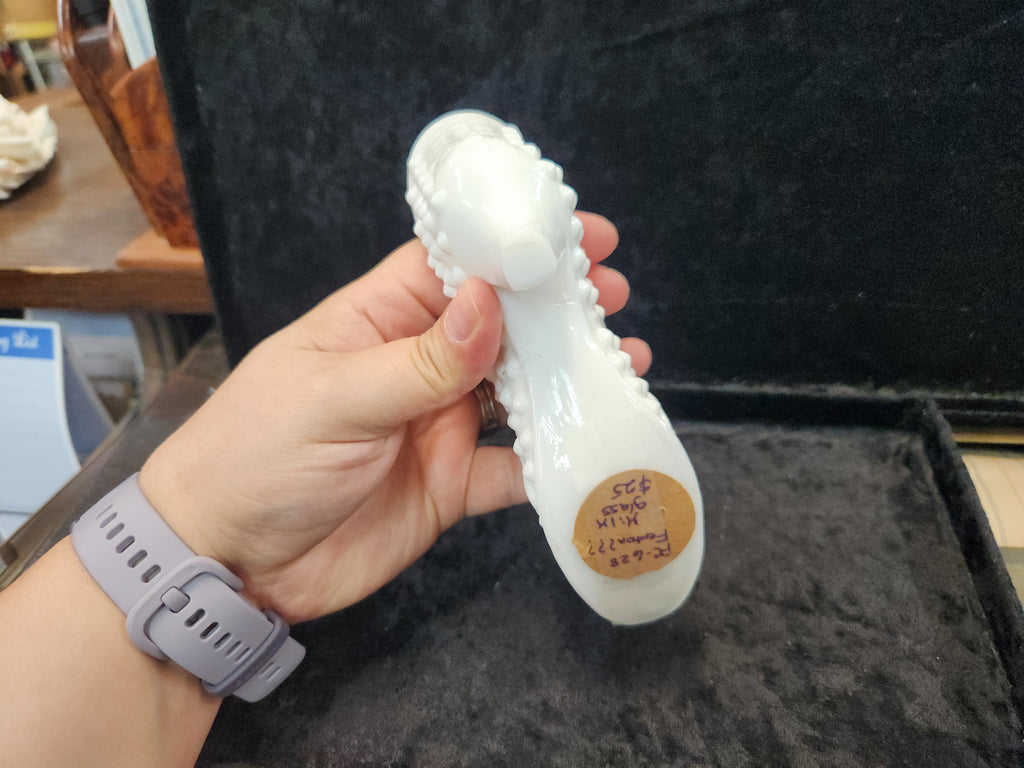 Vintage Fenton Milk Glass Shoe