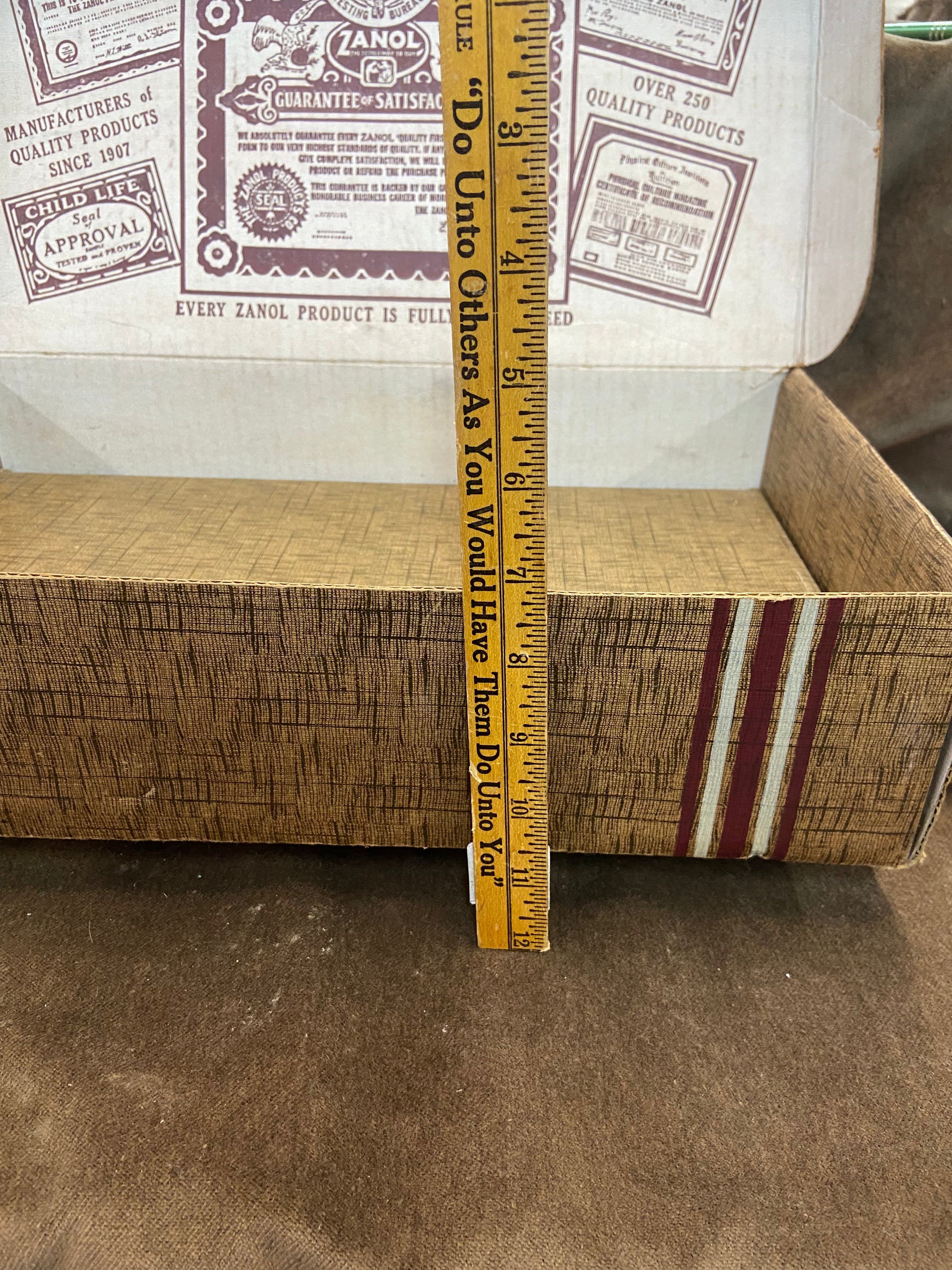 1920's Zanol Products Company Advertising Box
