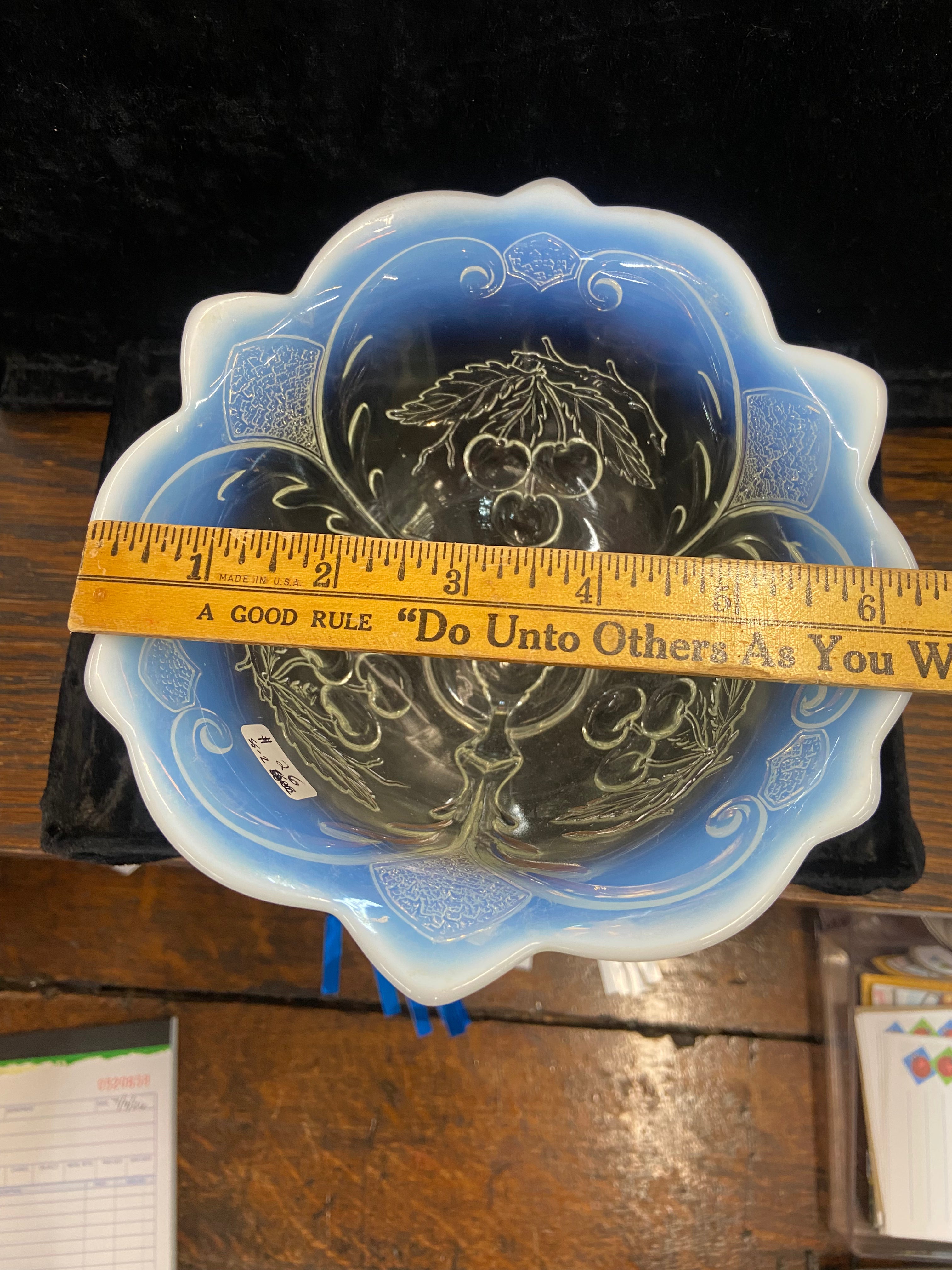 Antique Jefferson Glass Footed Bowl
