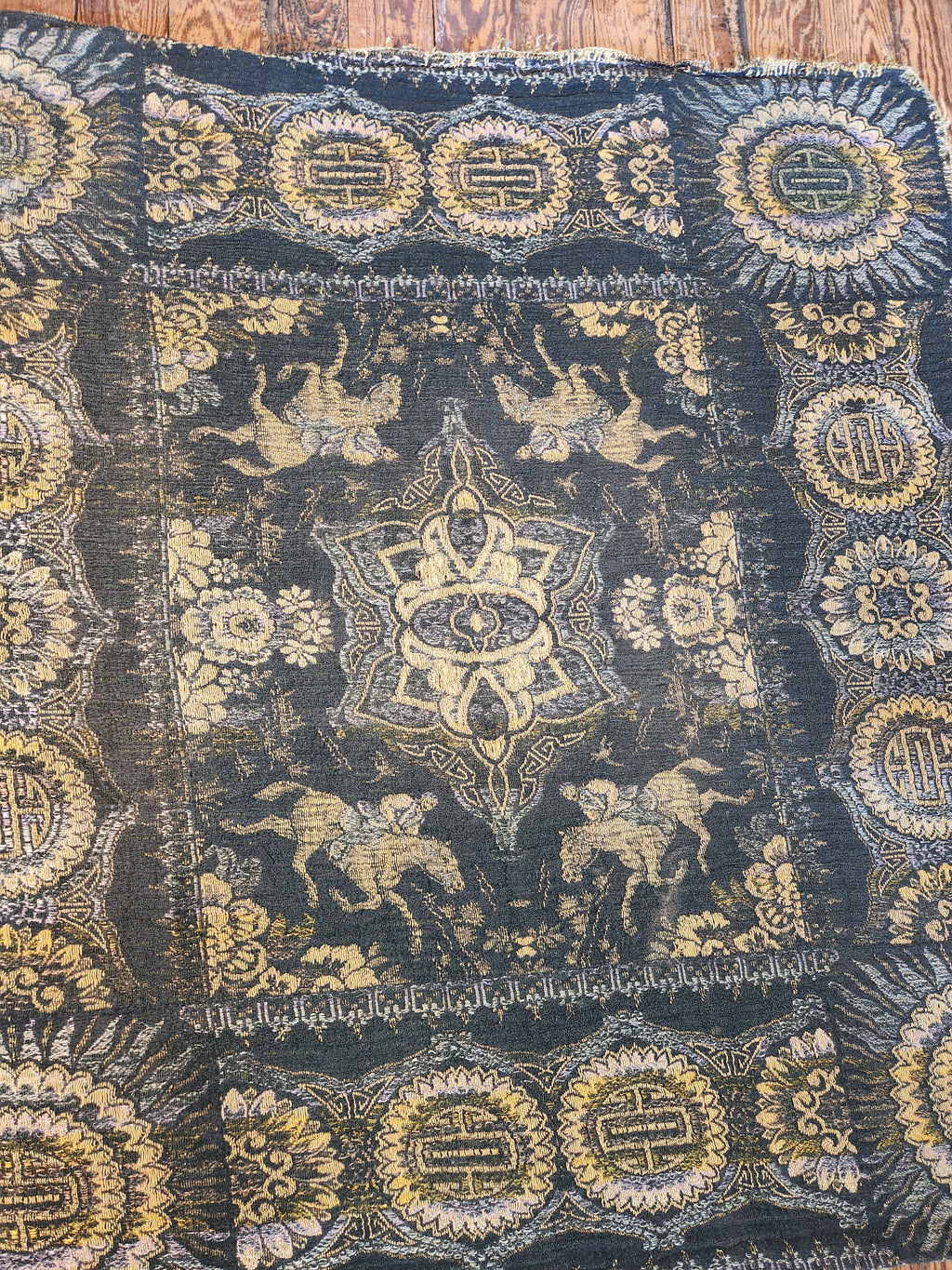 Vintage Tapestry Art Nouveau Inspired Pattern