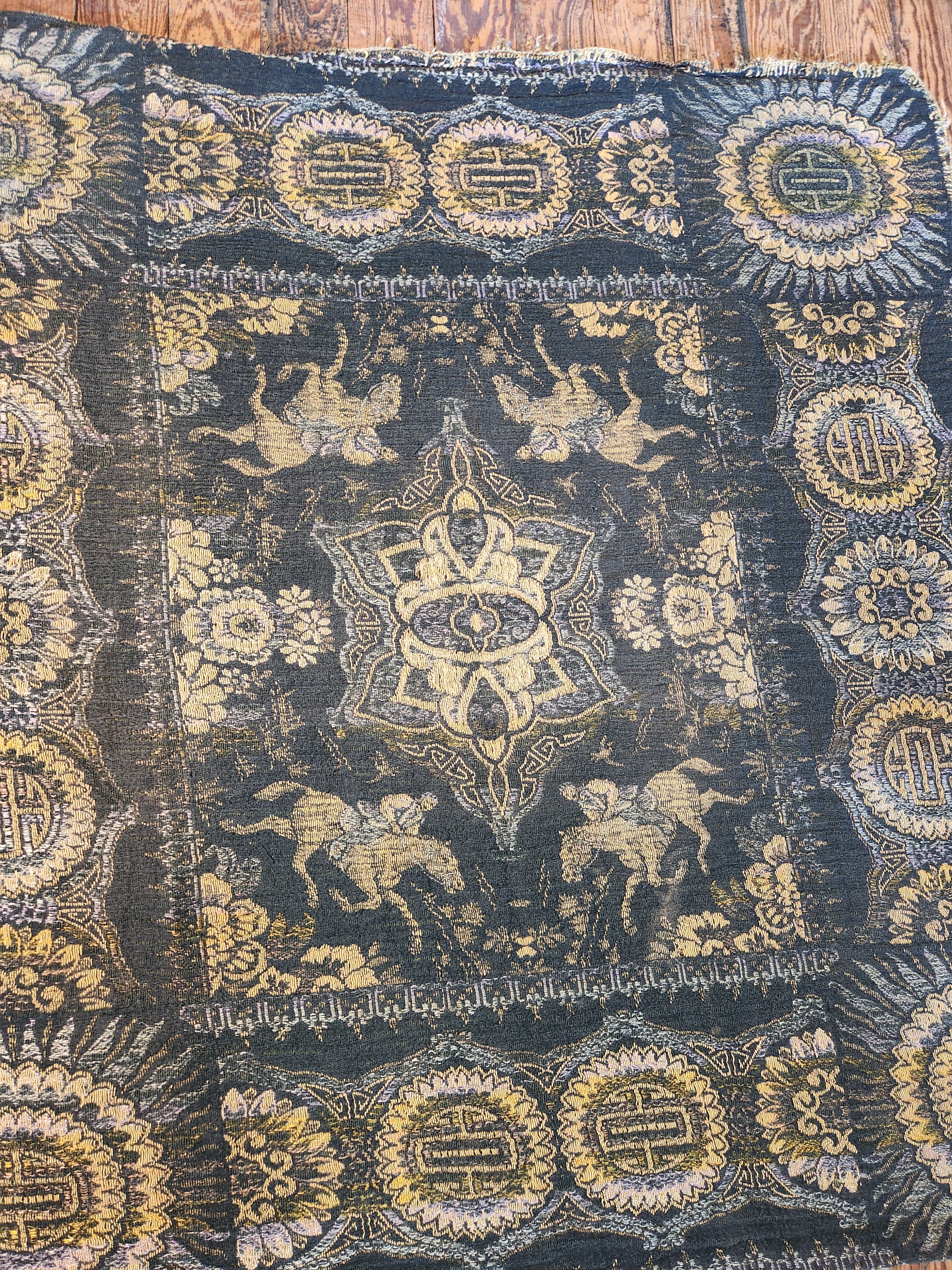 Vintage Tapestry Art Nouveau Inspired Pattern