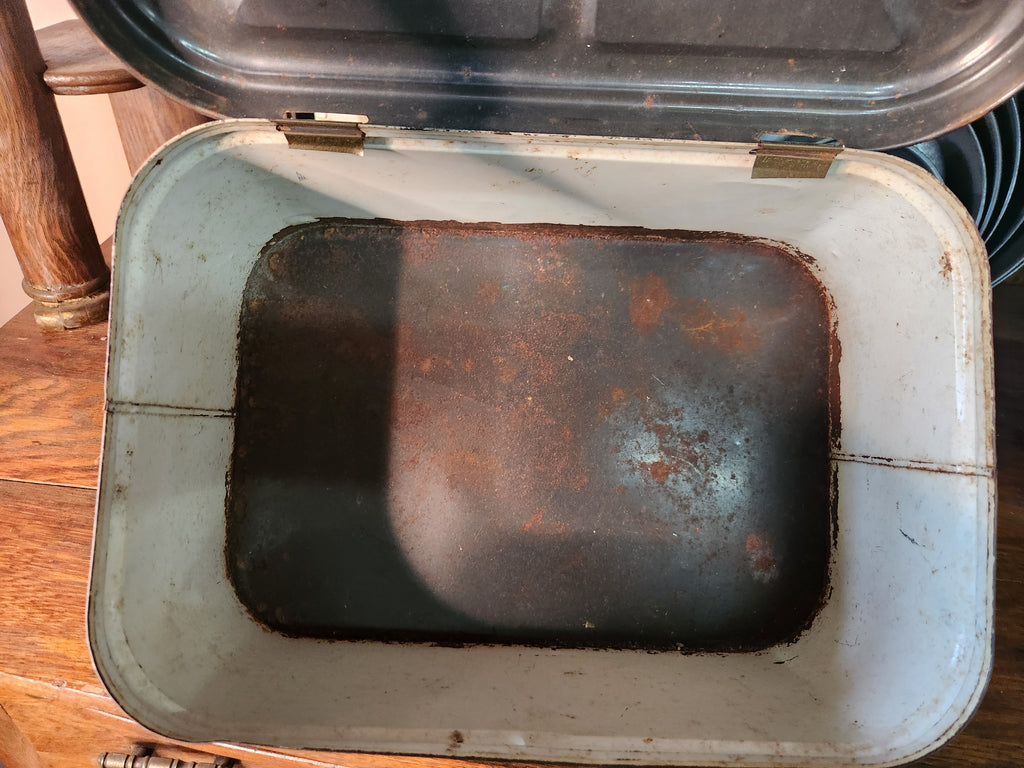 Vintage Metal Bread Box