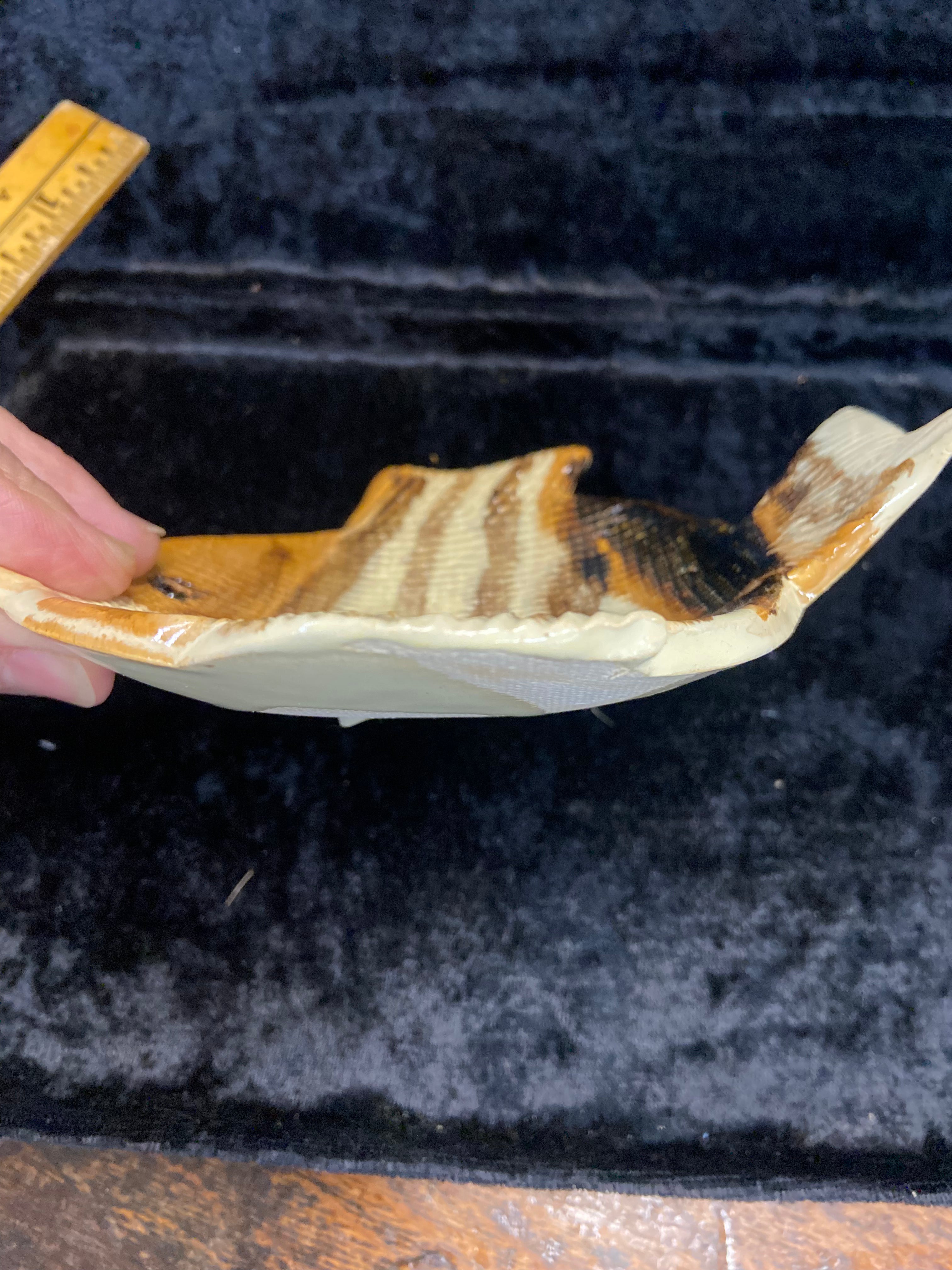 Vintage Pottery Fish Trinket Dish
