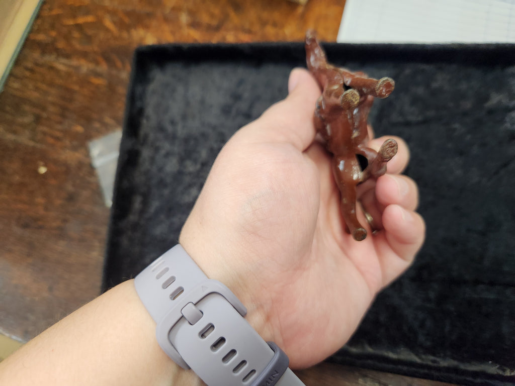 Vintage Painted Metal Cowboys & Indian Toys