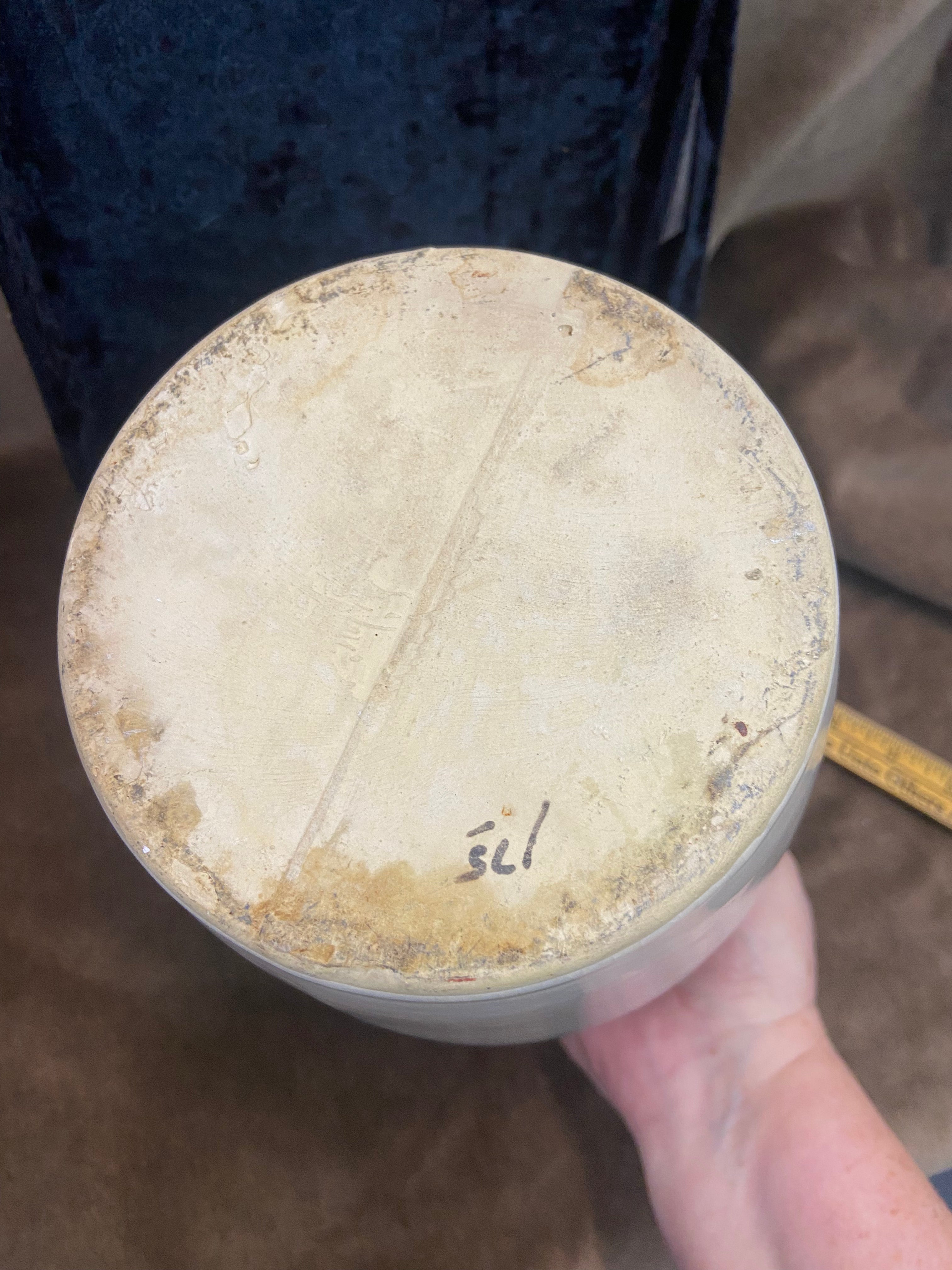 Vintage Unmarked Stoneware Pitcher