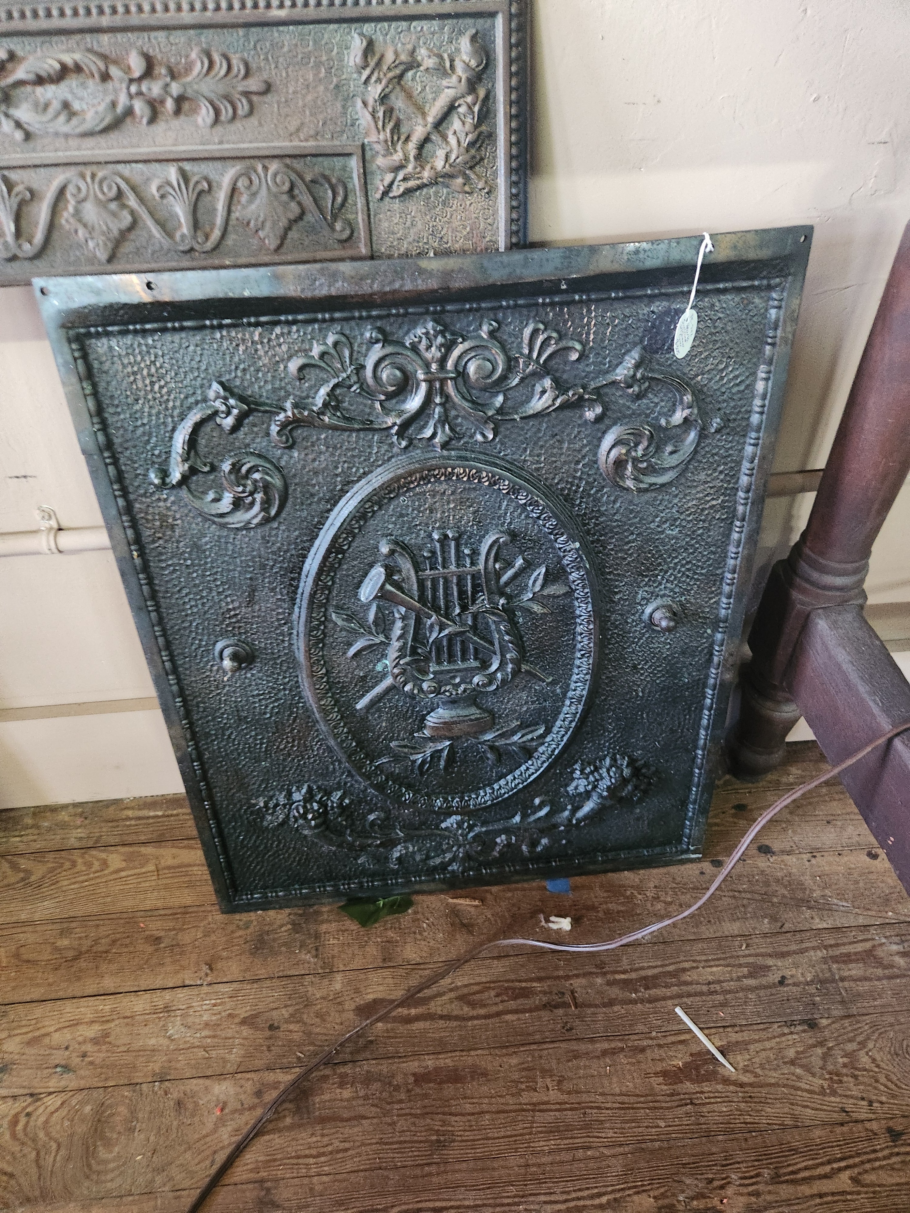 Antique Hearth Surround with Summer Cover