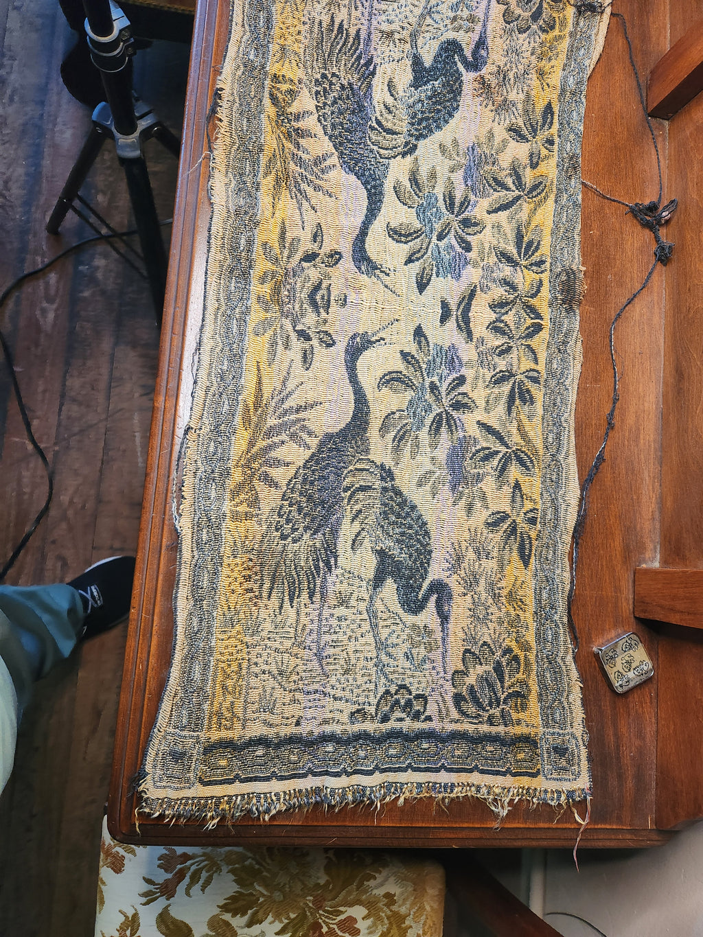 Vintage Japanese Crane Tapestry