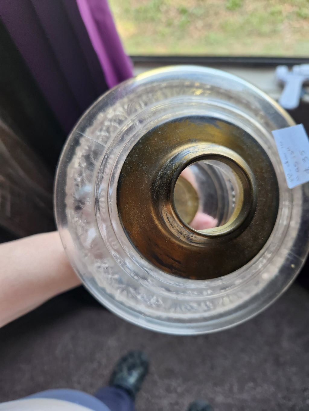 Antique Victorian-Era Kerosene Lamp