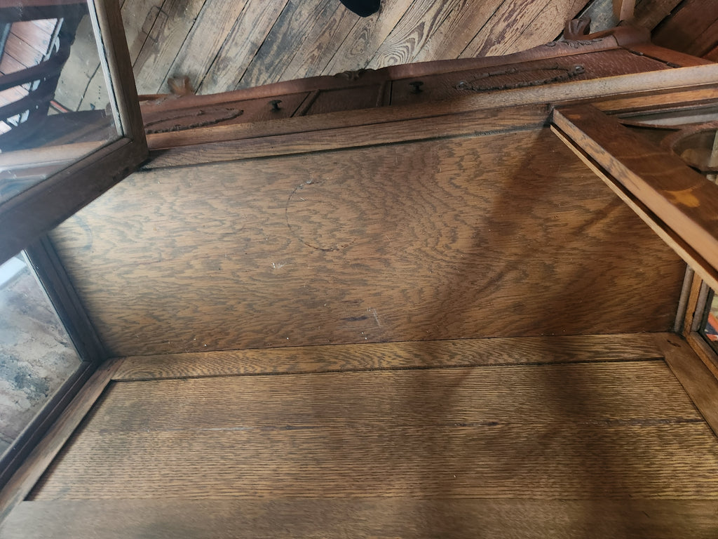 Antique Oak China Closet