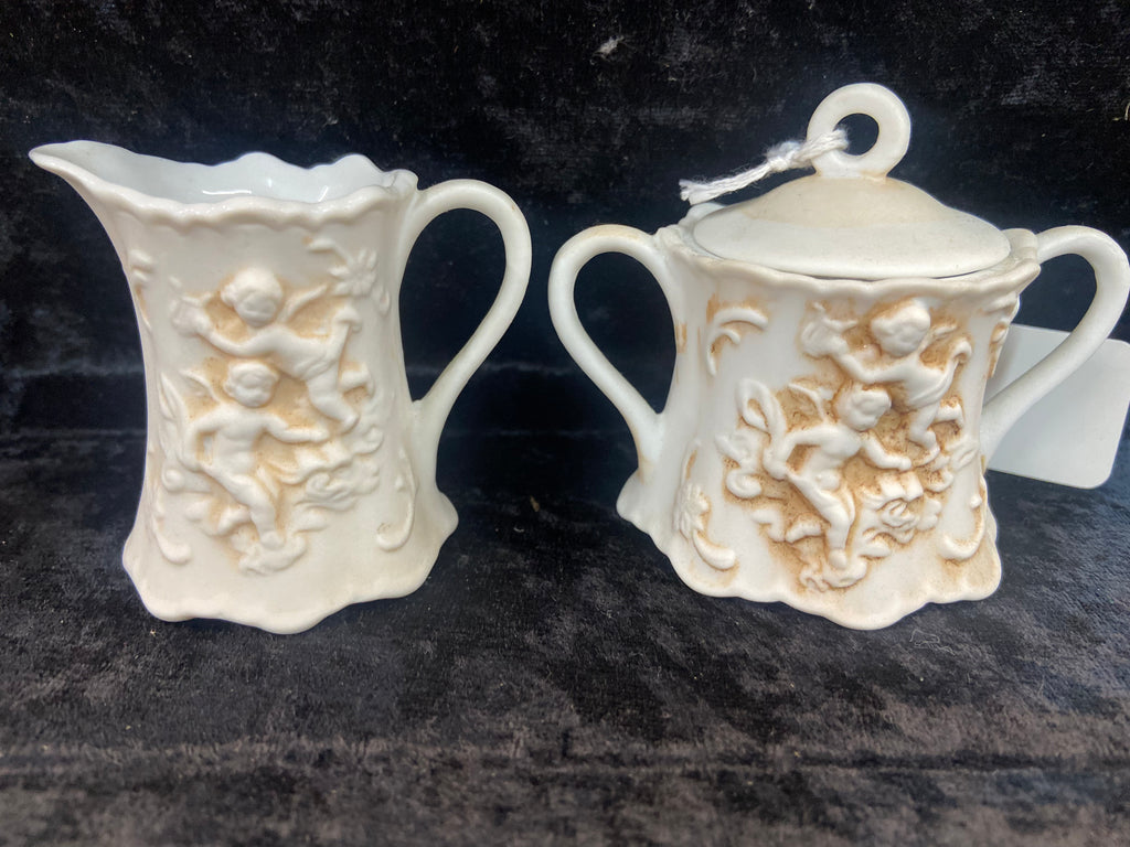 Vintage Petite Lefton Cream and Sugar Set