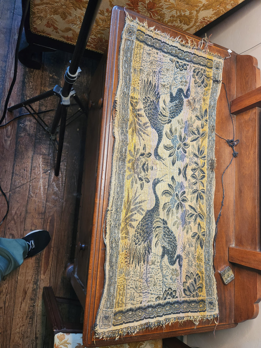 Vintage Japanese Crane Tapestry