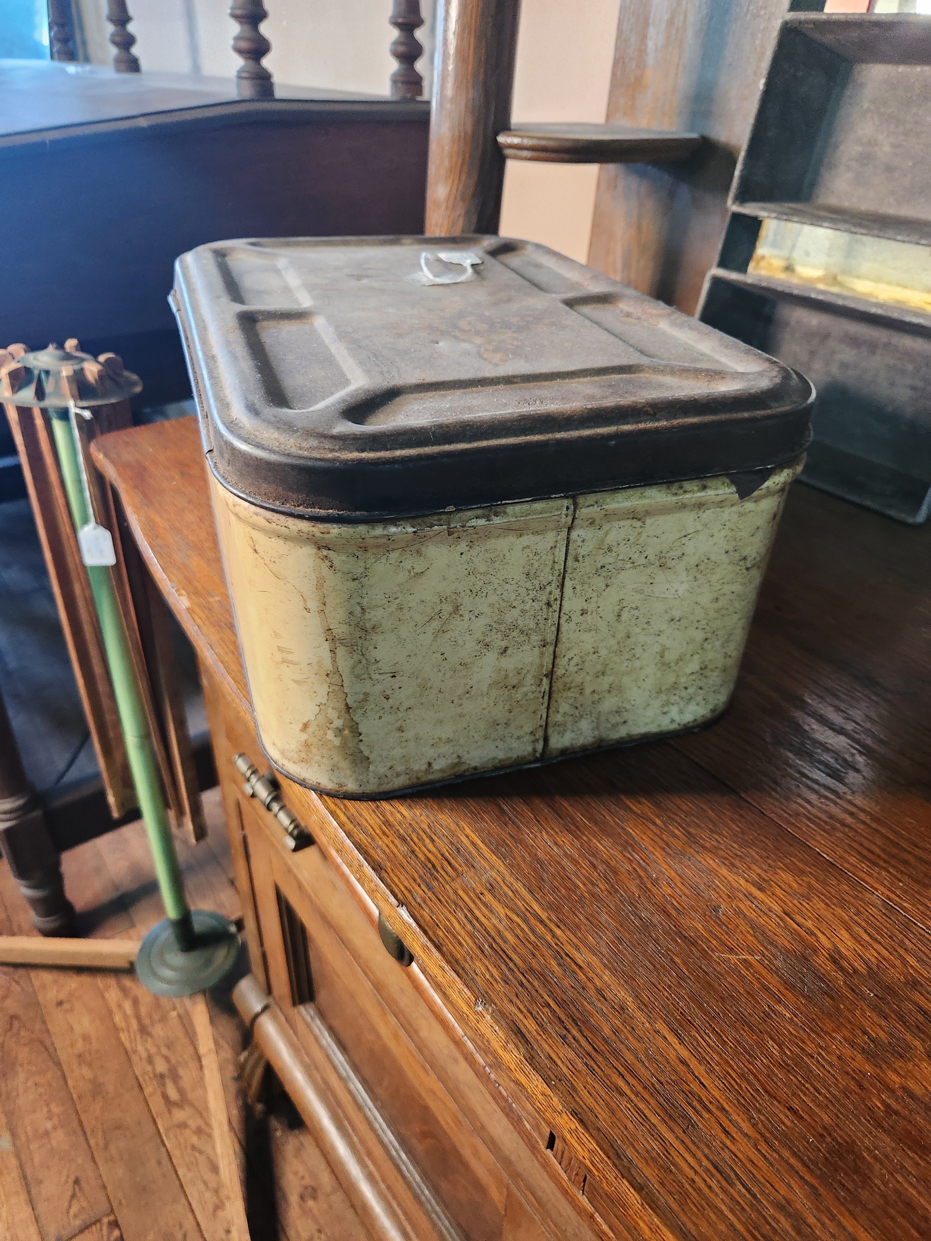 Vintage Metal Bread Box