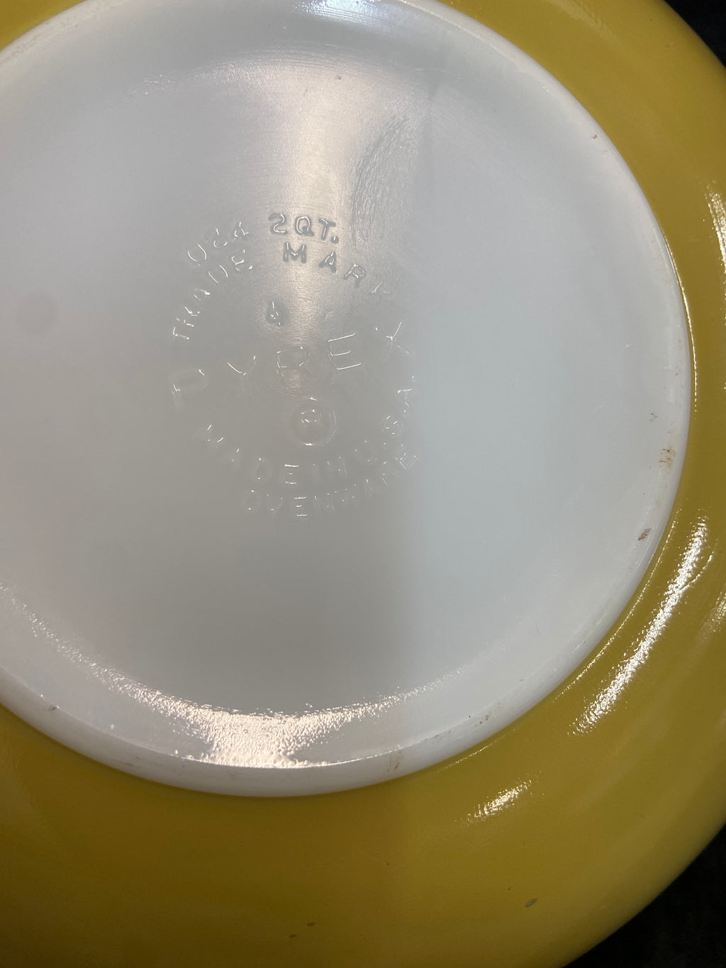 Vintage Pyrex Mustard Yellow Casserole Dish