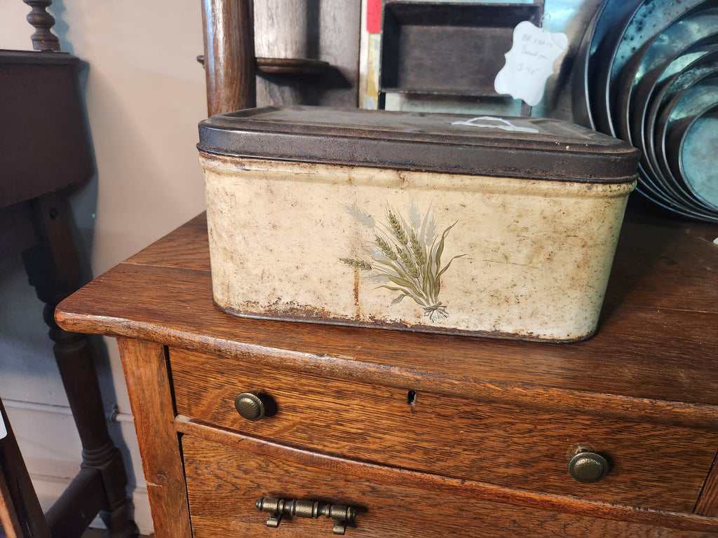 Vintage Metal Bread Box