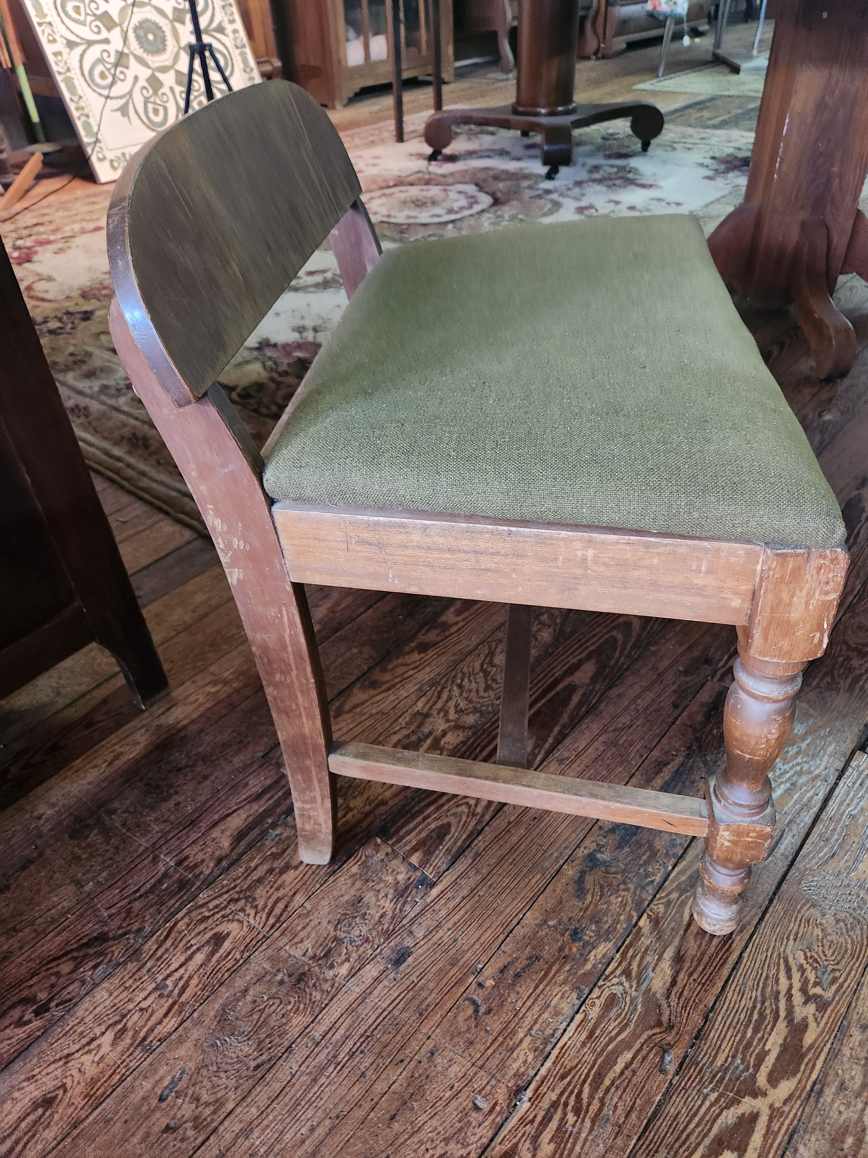 Vintage Mid-Century Wooden Sewing Chair