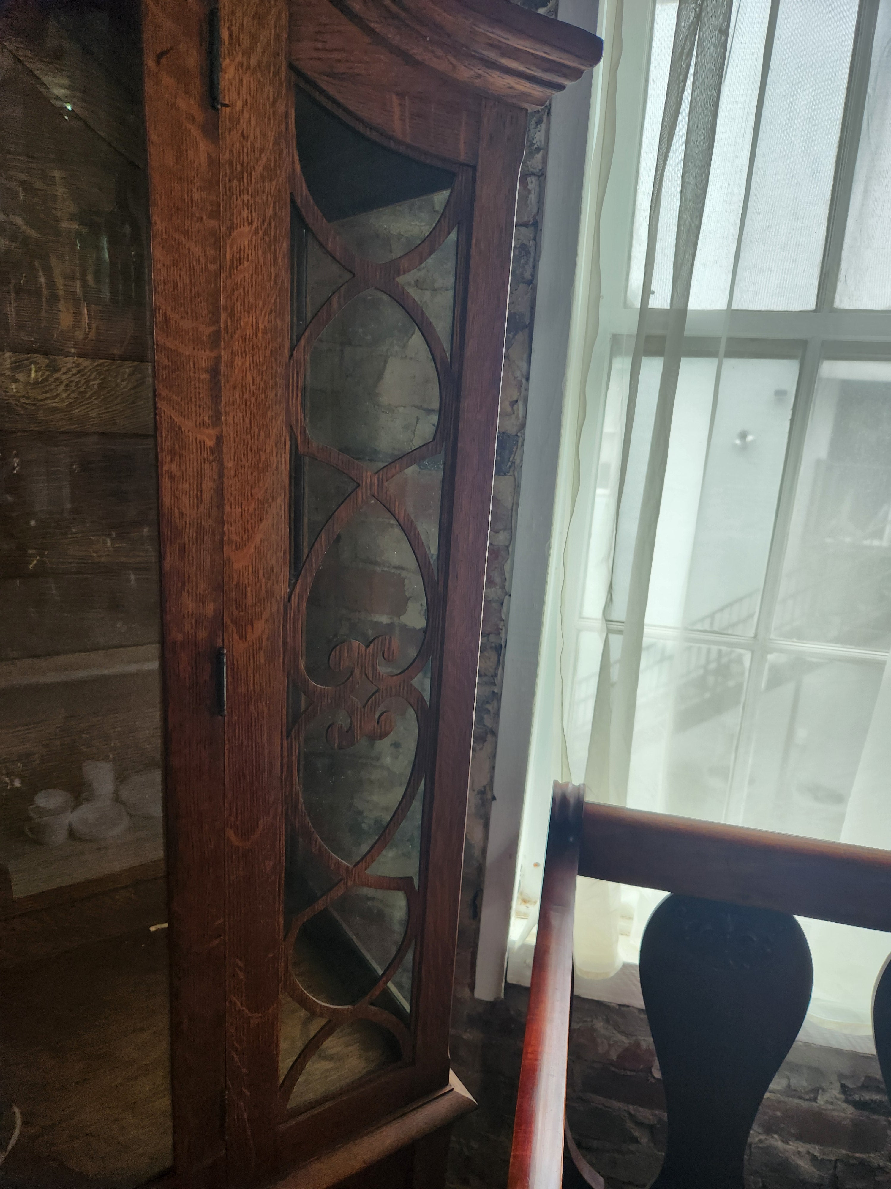 Antique Oak China Closet