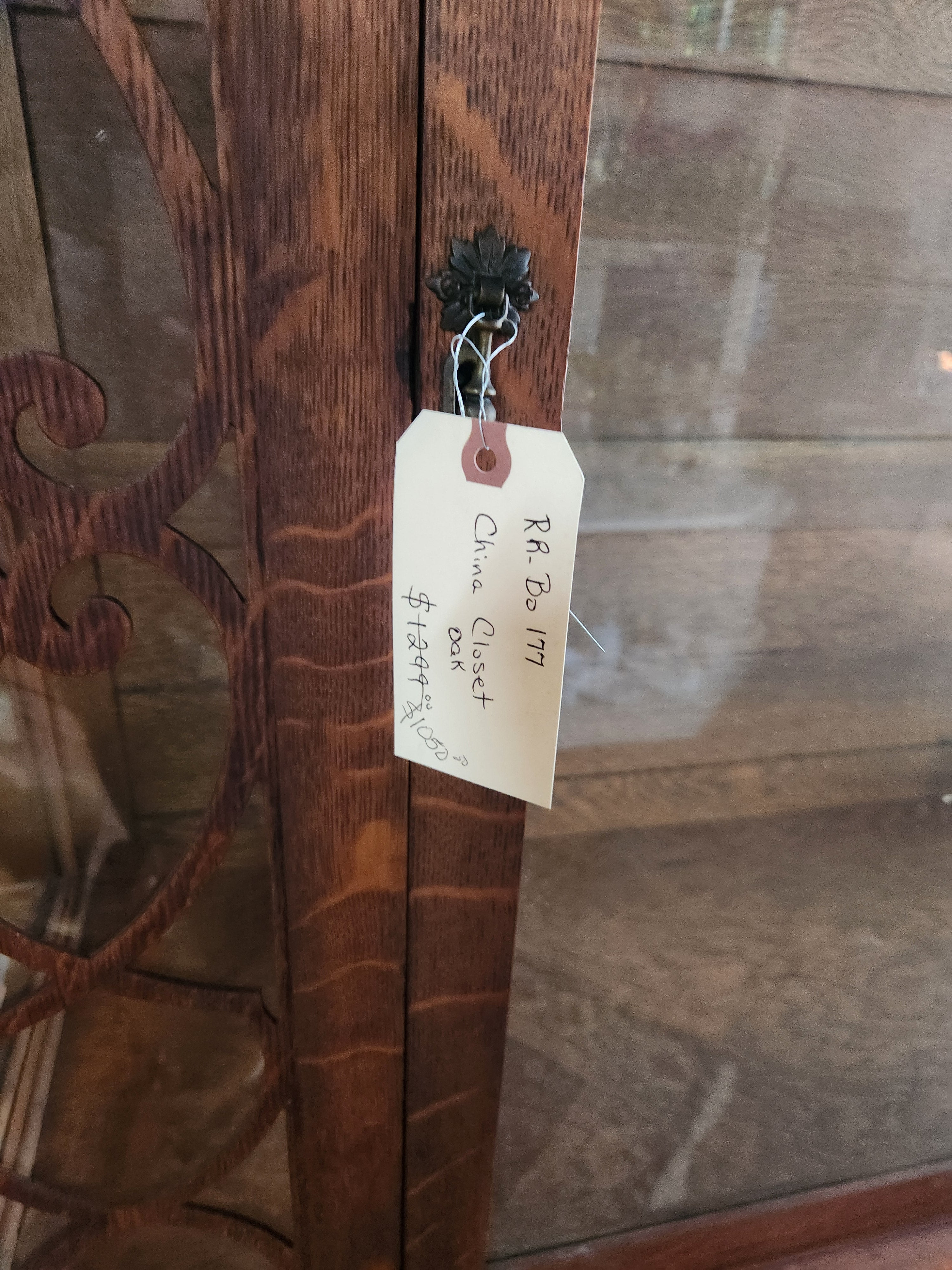 Antique Oak China Closet