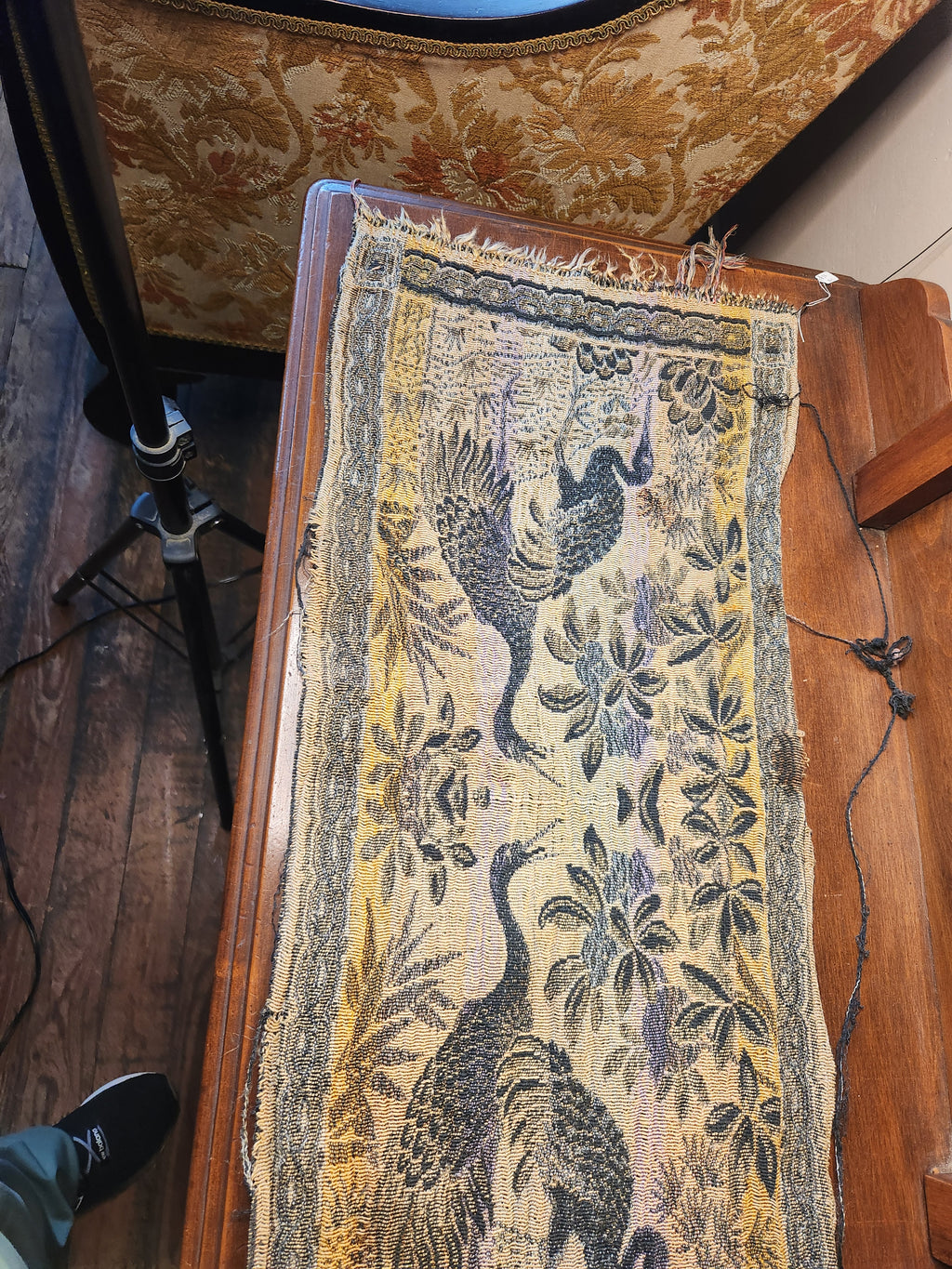 Vintage Japanese Crane Tapestry