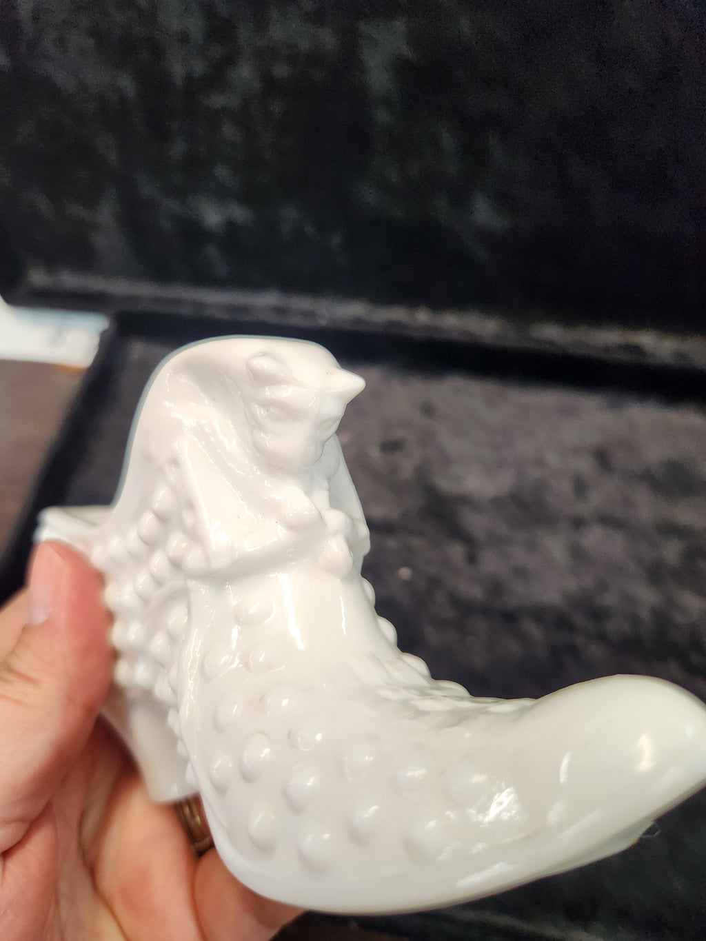 Vintage Fenton Milk Glass Shoe