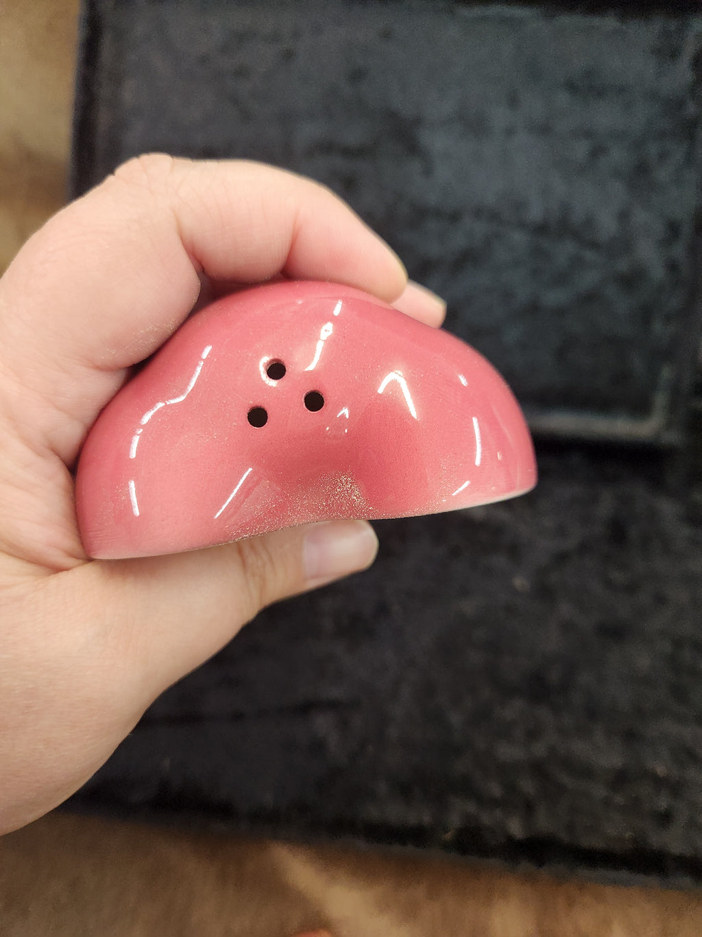 Vintage Ceramic Split-Apple S&P Shakers