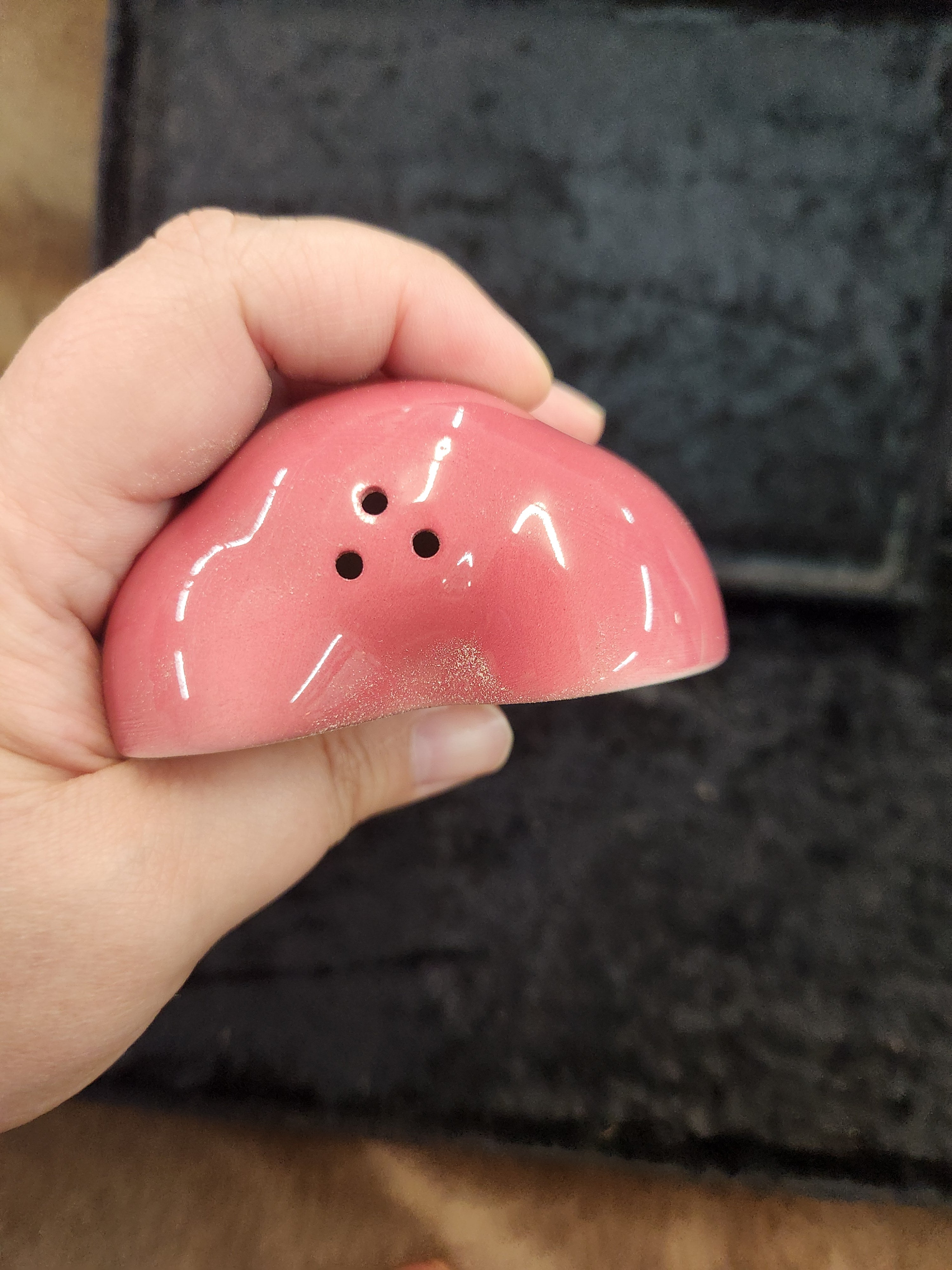 Vintage Ceramic Split-Apple S&P Shakers