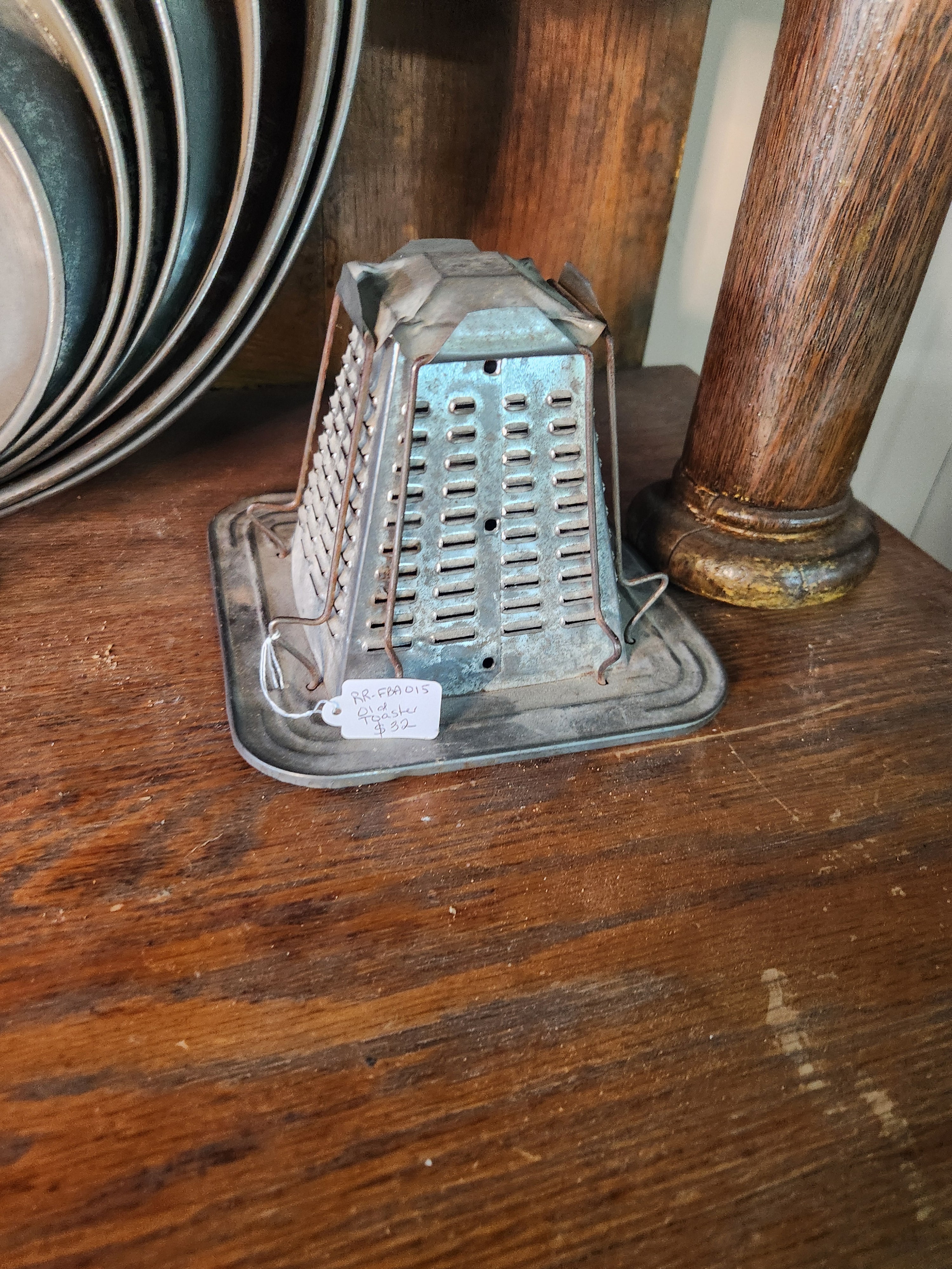 Antique Pyramid-Shaped Stovetop Toaster