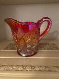 Vintage Carnival Amberina Glass Sunset Creamer