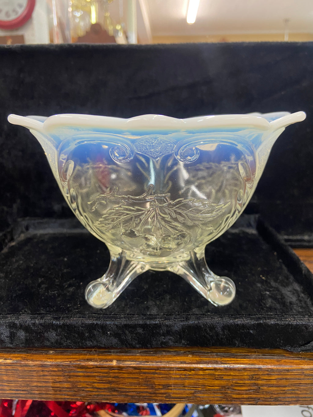 Antique Jefferson Glass Footed Bowl