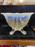 Antique Jefferson Glass Footed Bowl