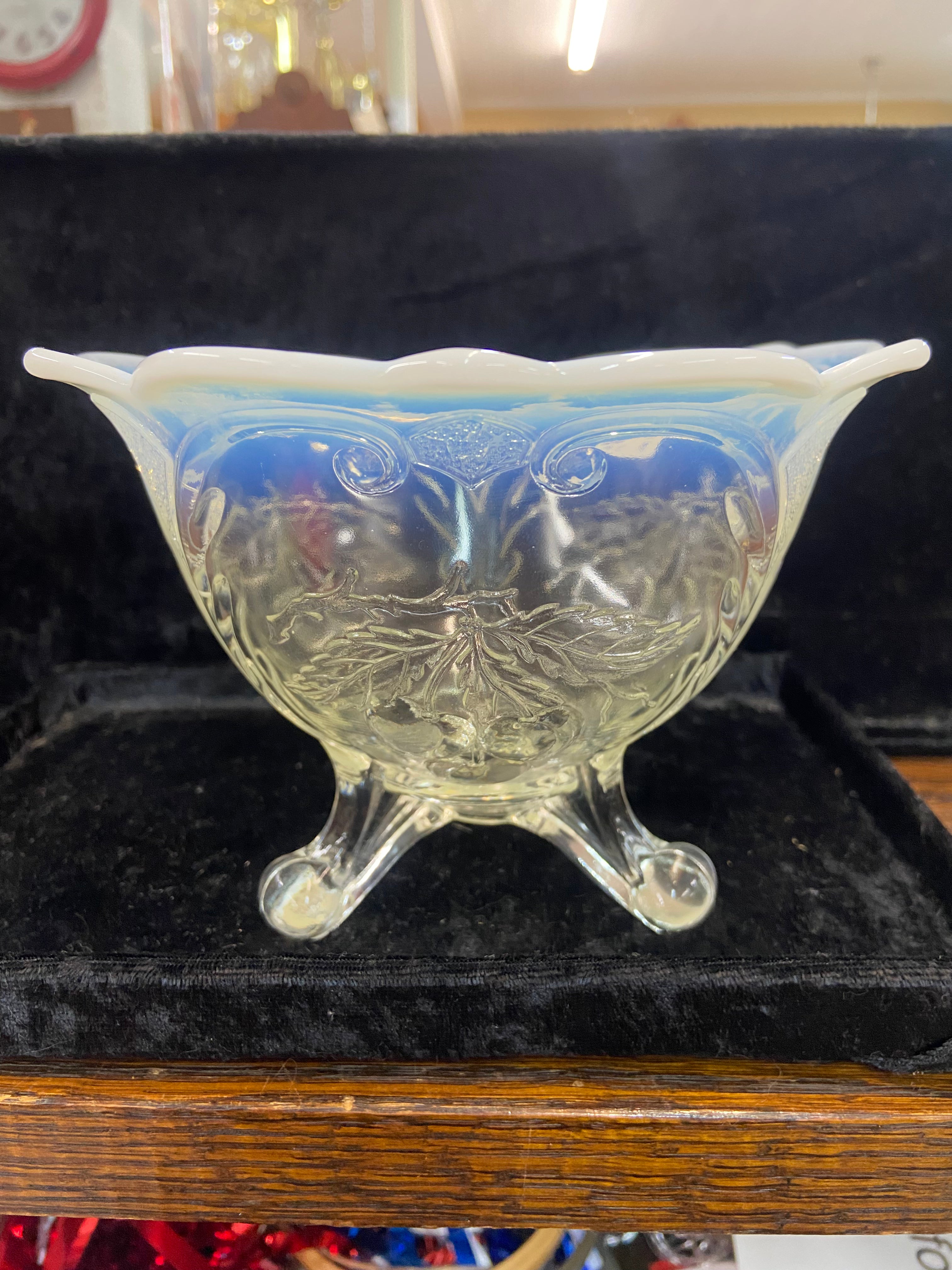 Antique Jefferson Glass Footed Bowl