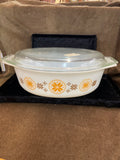 Vintage Pyrex Town & Country Casserole Dish with Lid
