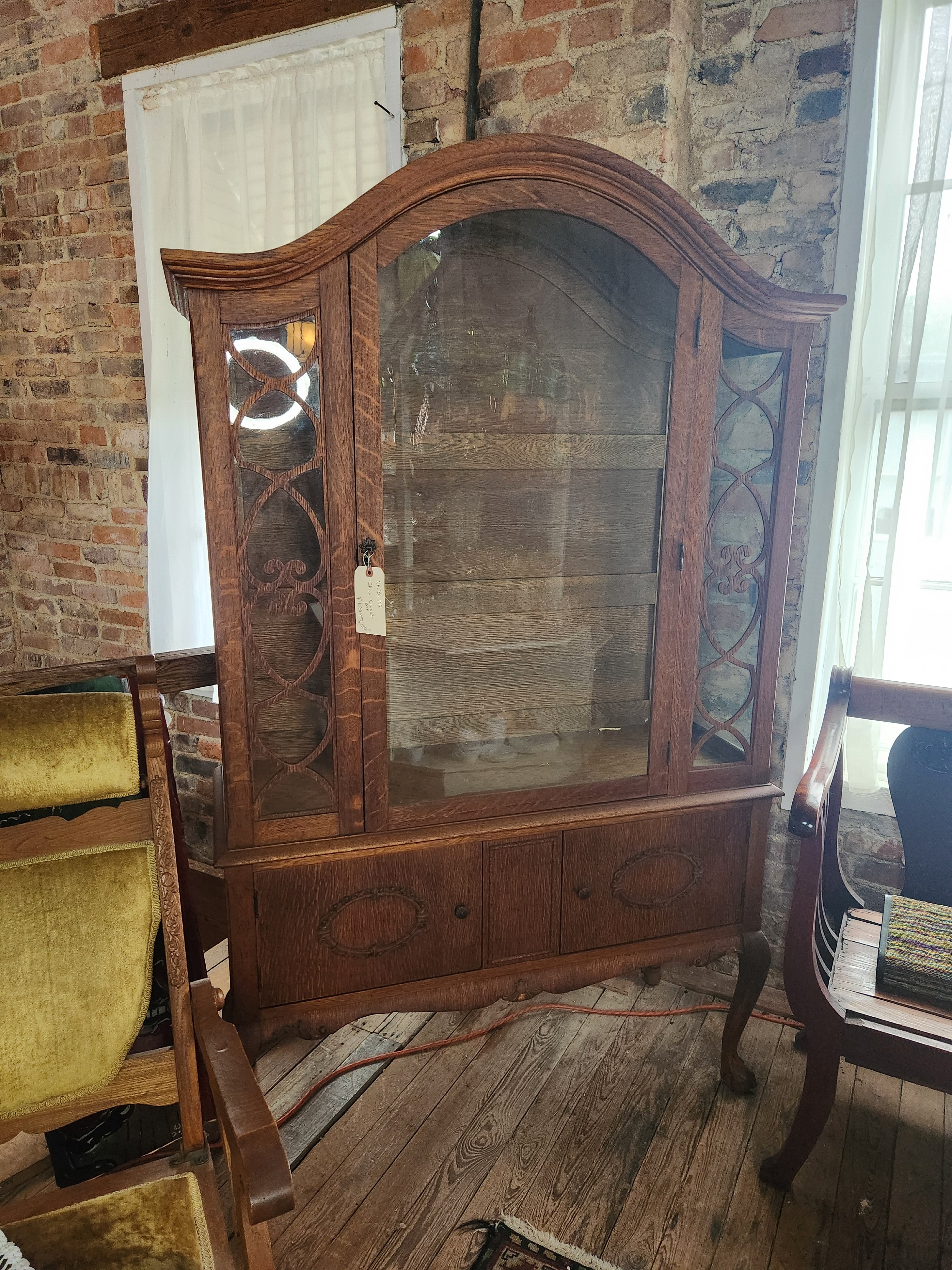Antique Oak China Closet