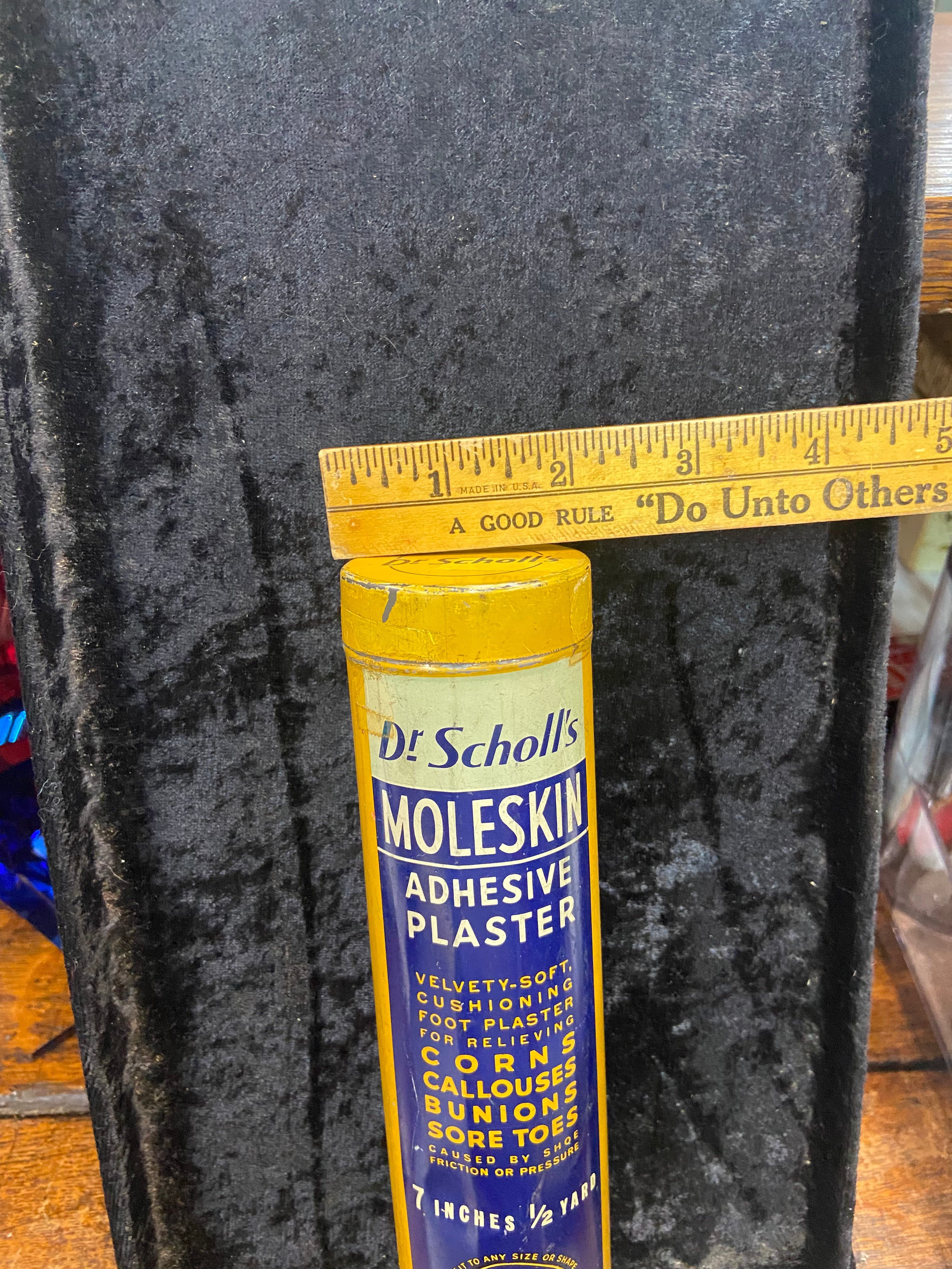 Dr. Scholl's Moleskin Adhesive Plaster Advertising Can