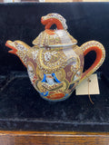 Vintage Japanese Kutani Moriage Porcelain Teapot