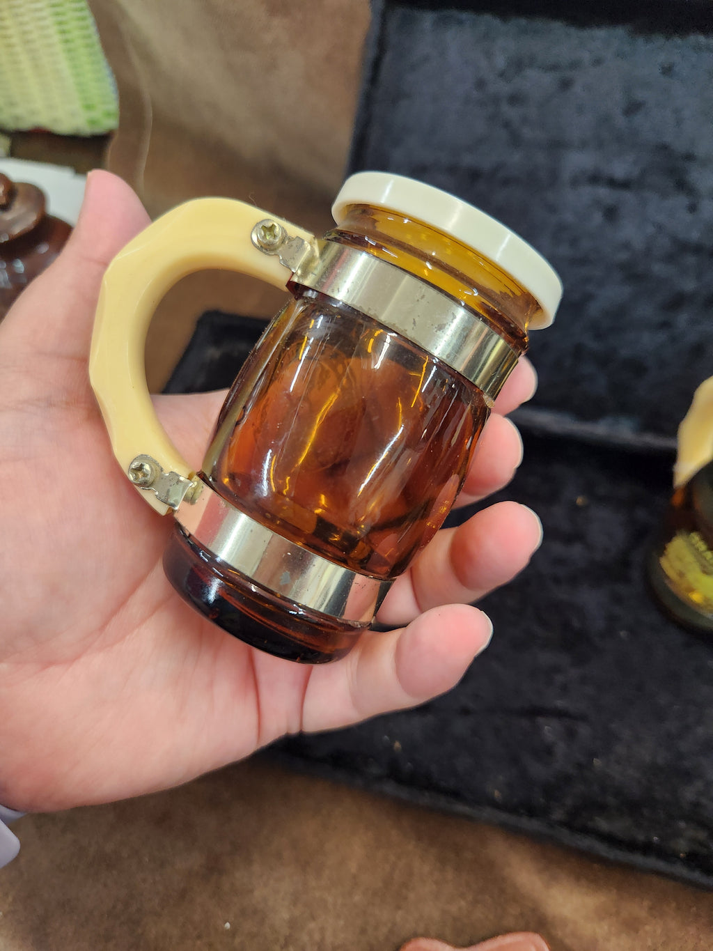Vintage Siesta Ware Barrel Mugs S&P Shakers