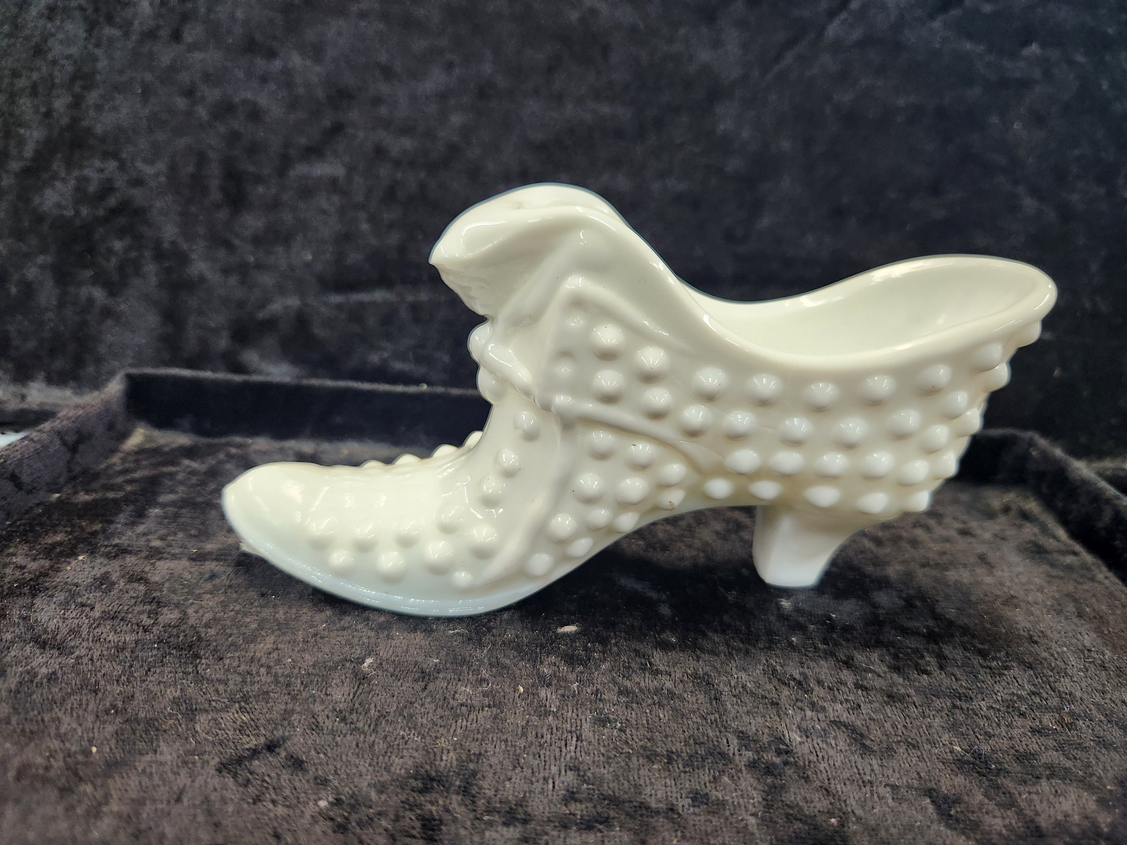 Vintage Fenton Milk Glass Shoe