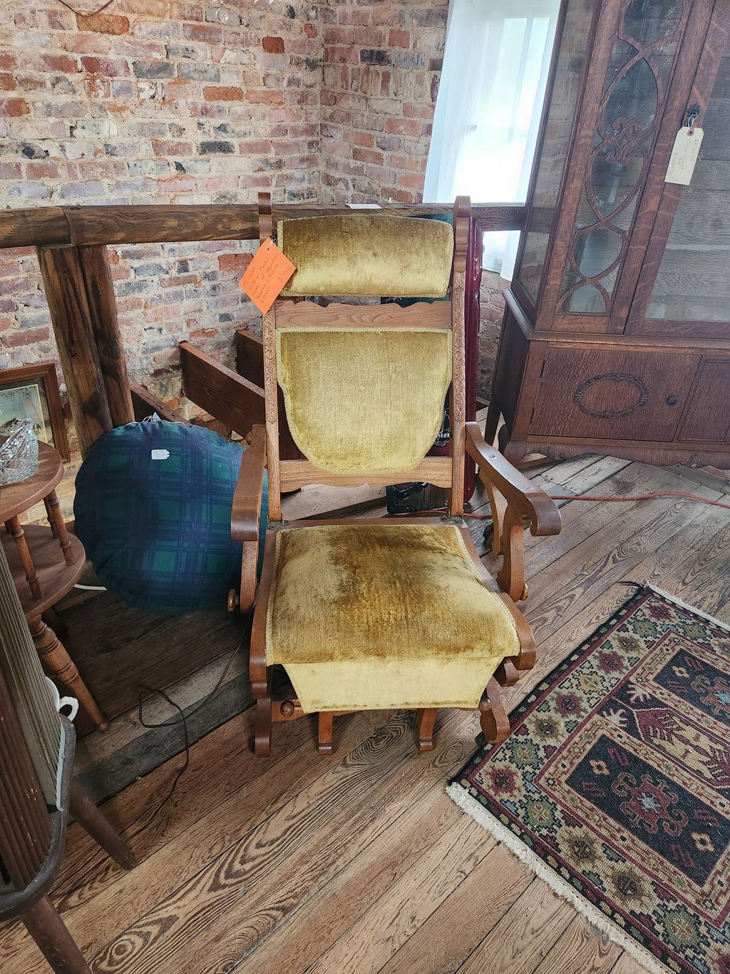 Victorian Platform Rocker with Adjustable Headrest & Footrest 1880's