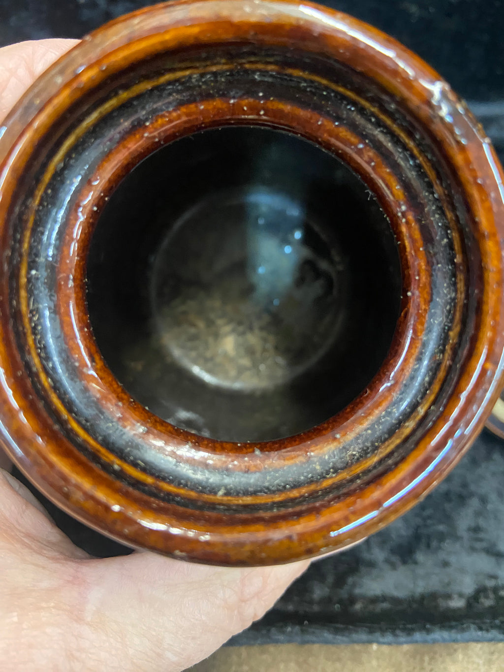 Vintage Stoneware Crock "Emrich's German Mustard"