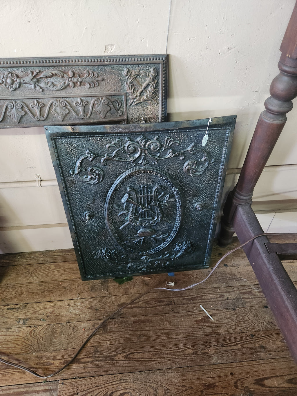 Antique Hearth Surround with Summer Cover