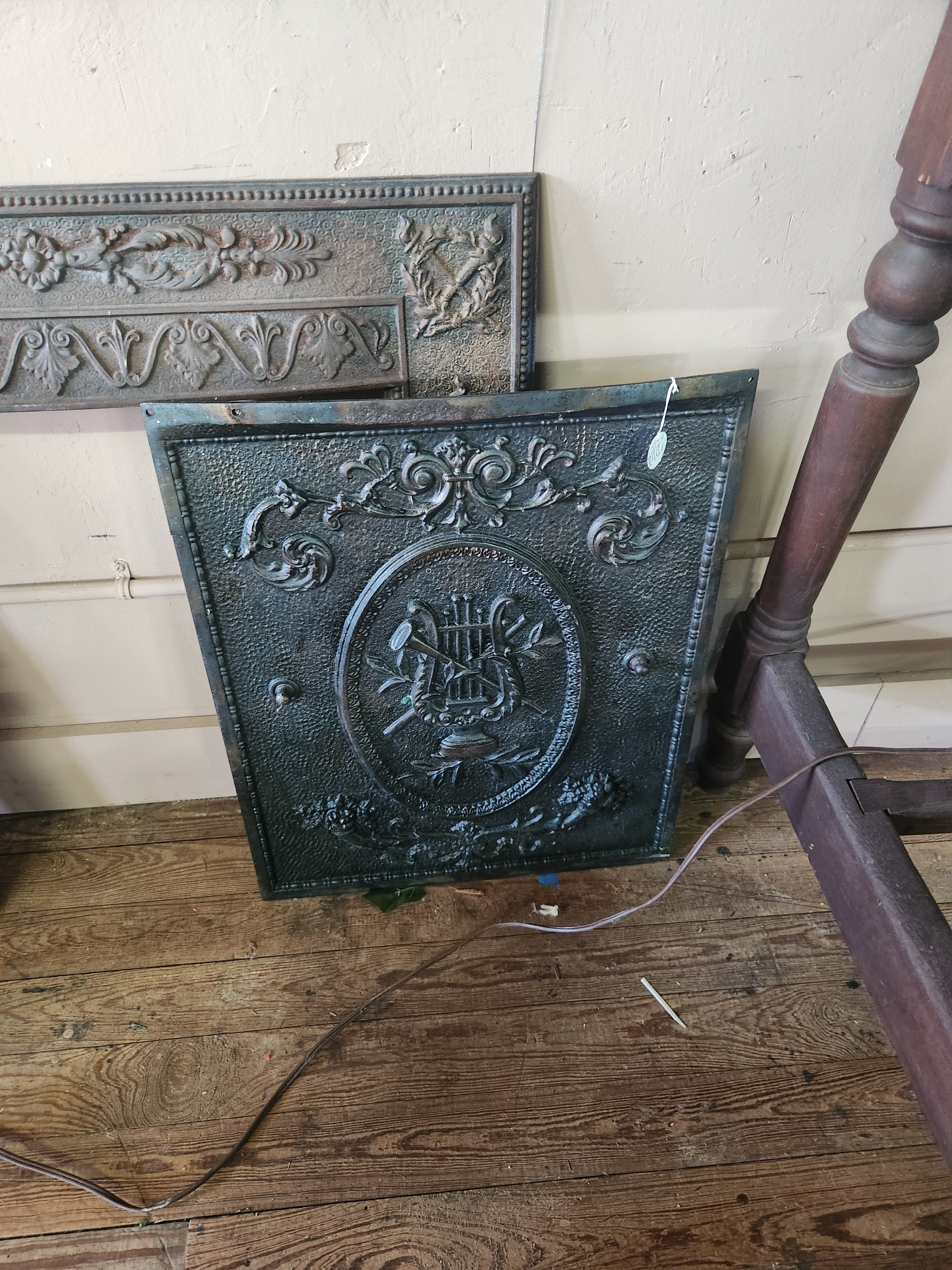 Antique Hearth Surround with Summer Cover
