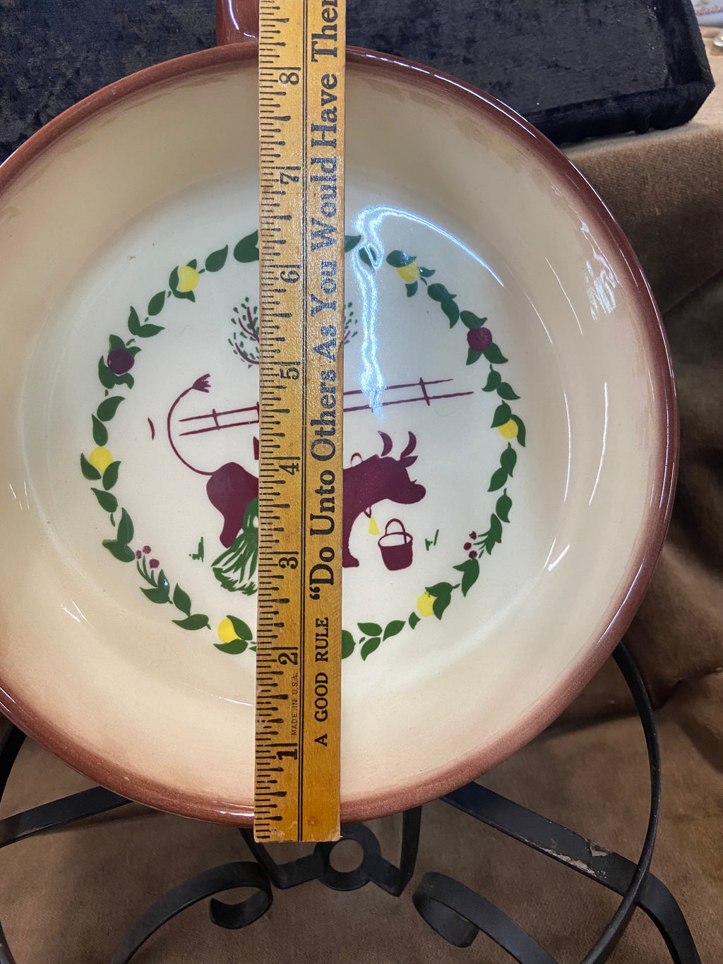 Brock of California Rooster Chanticleer Casserole with Lid and Stick Handle