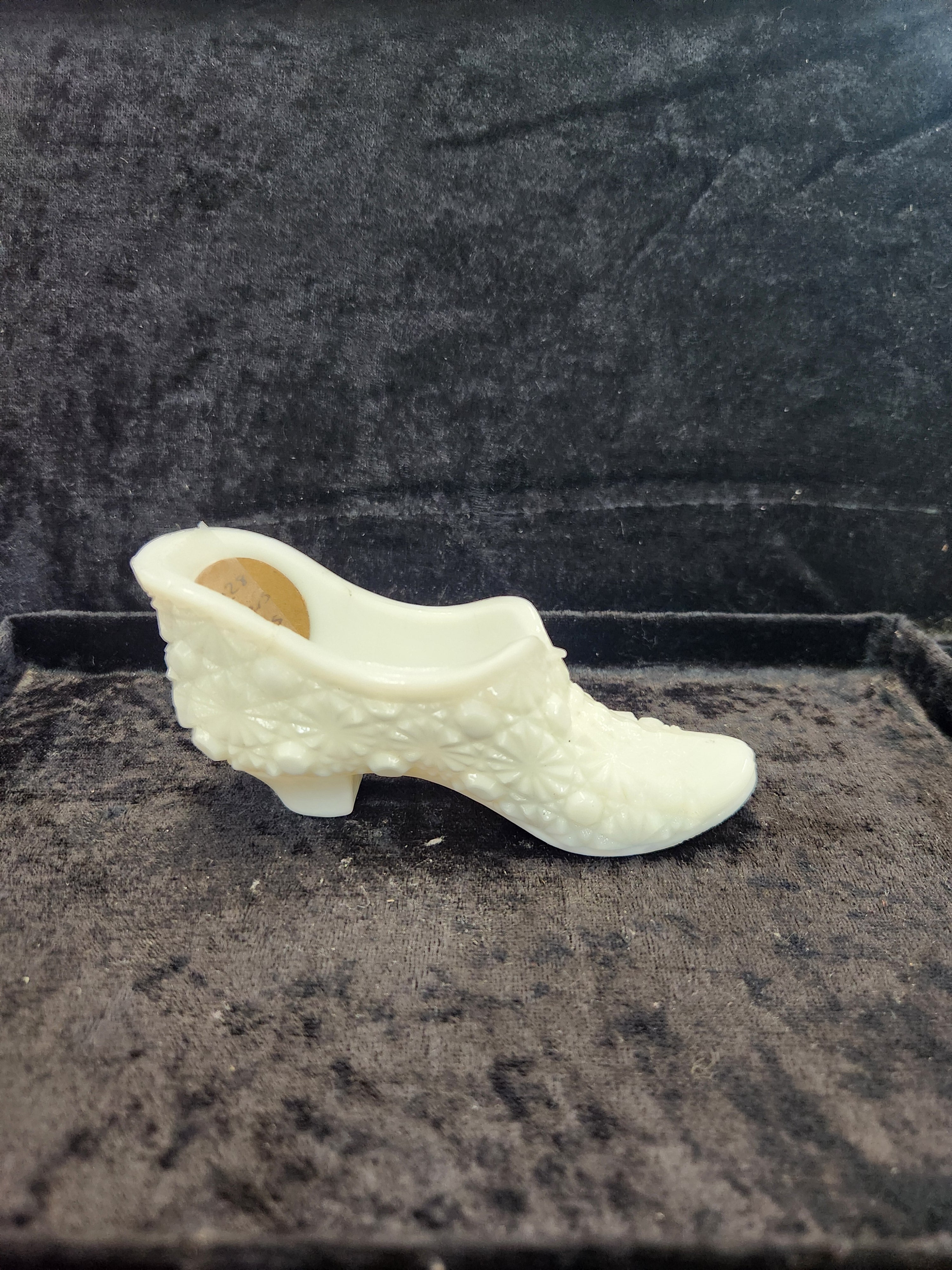 Vintage Fenton Milk Glass Shoe