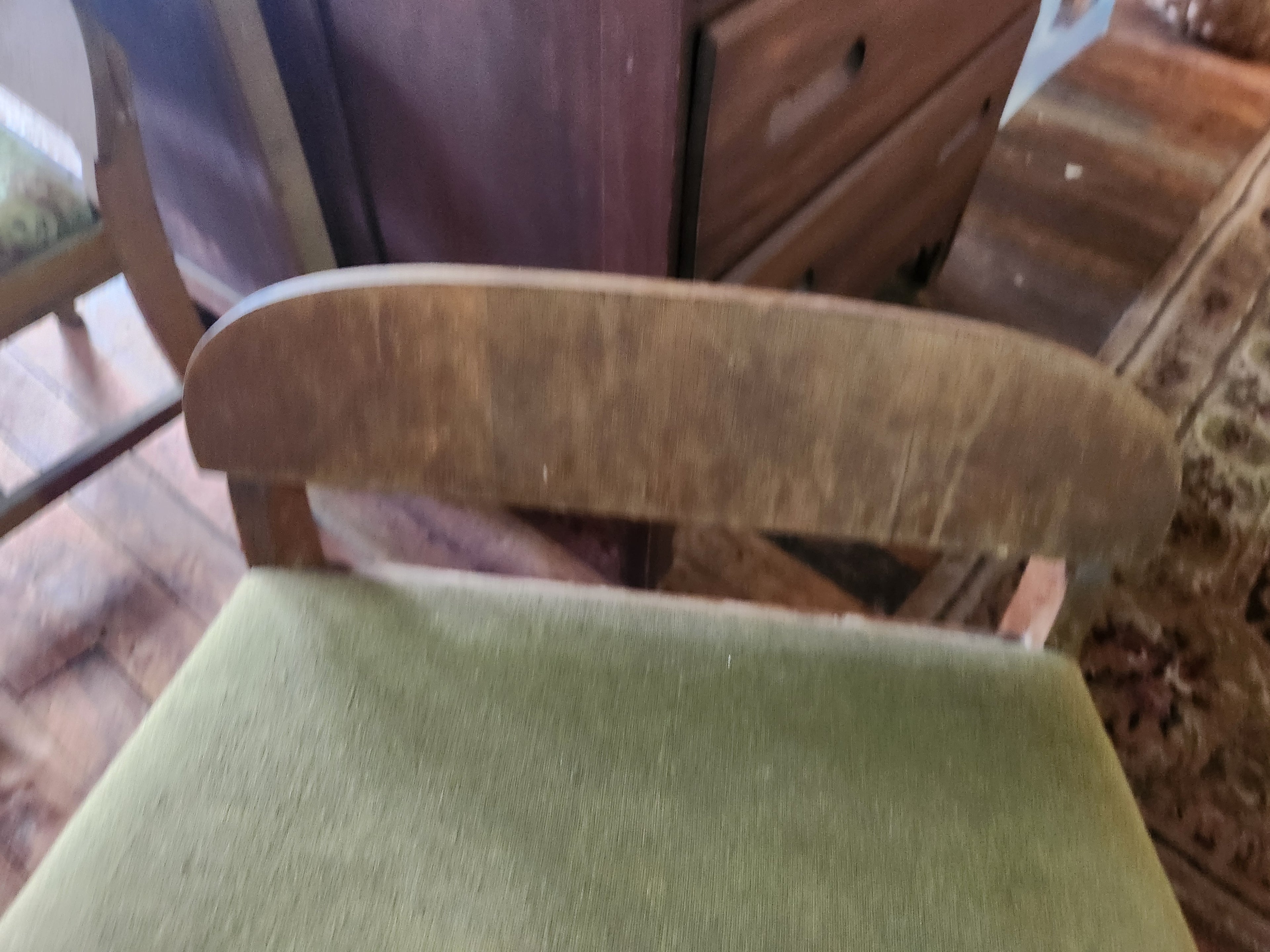 Vintage Mid-Century Wooden Sewing Chair