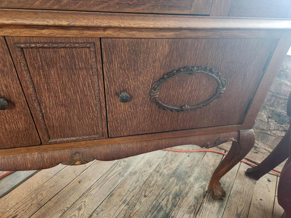 Antique Oak China Closet